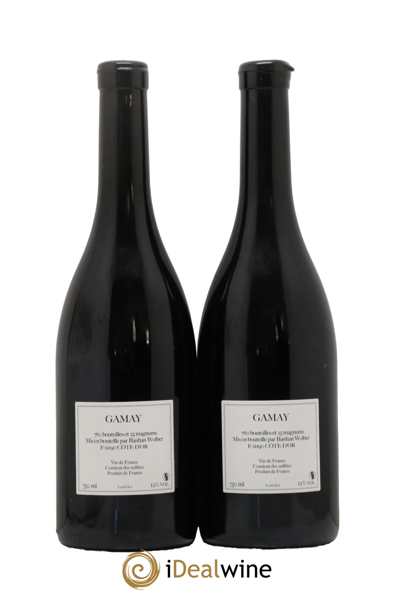 Vin de France Laisse Tomber Gamay Bastian Wolber 2020 - Lot de 2 bouteilles - 1