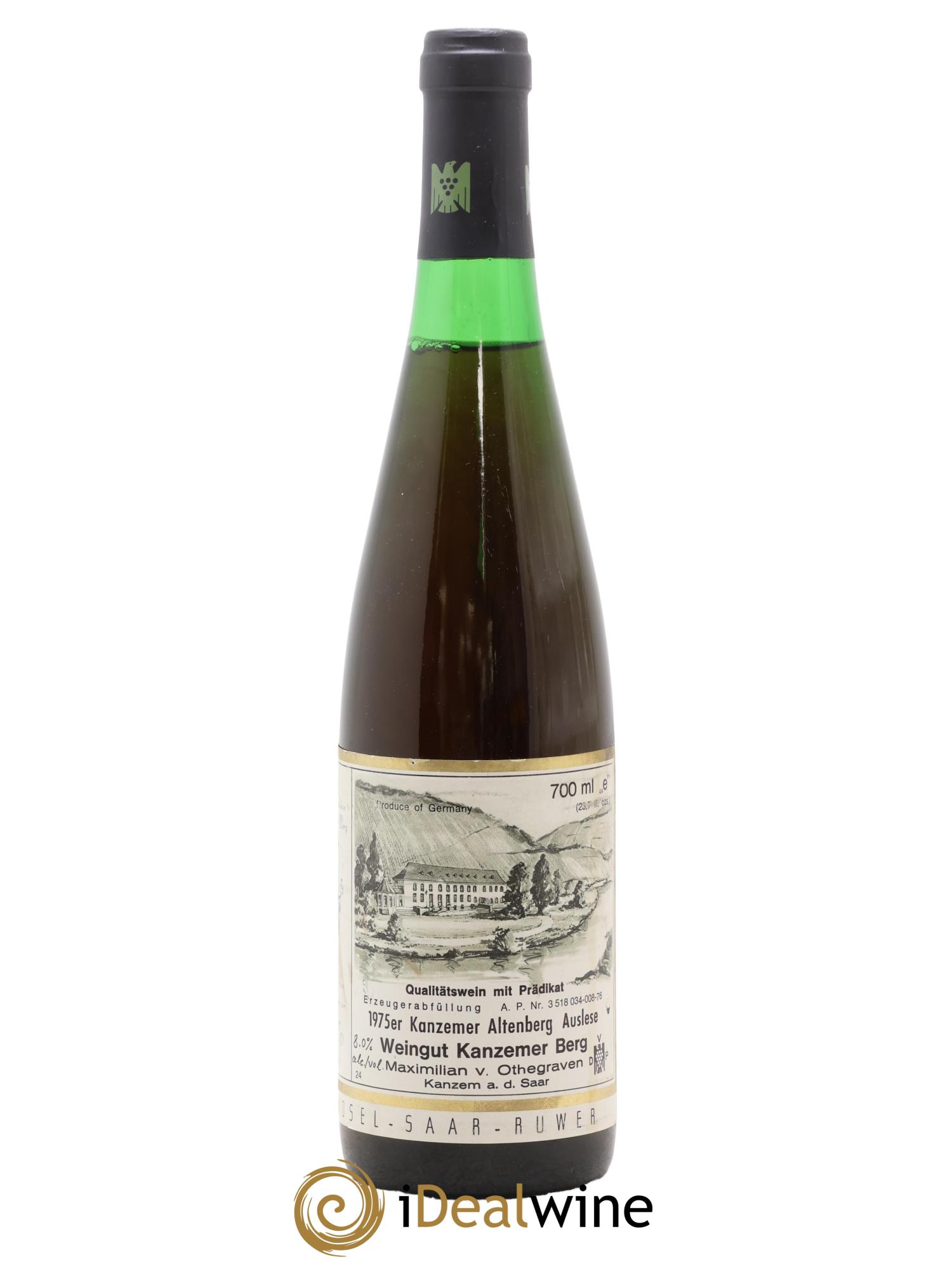 Allemagne Mosel-Saar Kanzemer Altenberg Auslese Von Othegraven 1975 - Lot of 1 bottle - 0