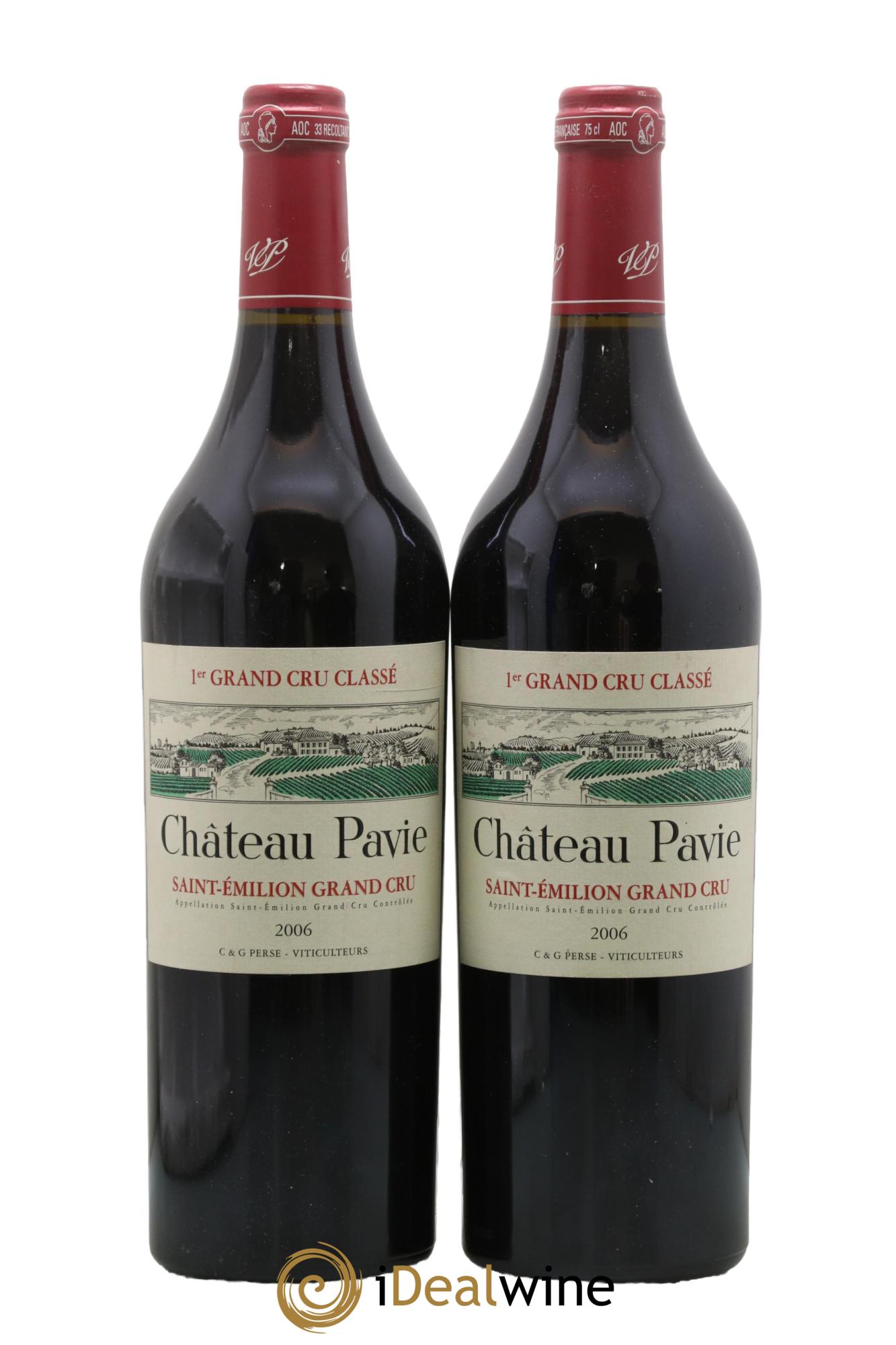 Château Pavie 1er Grand Cru Classé A  2006 - Lot de 2 bouteilles - 0