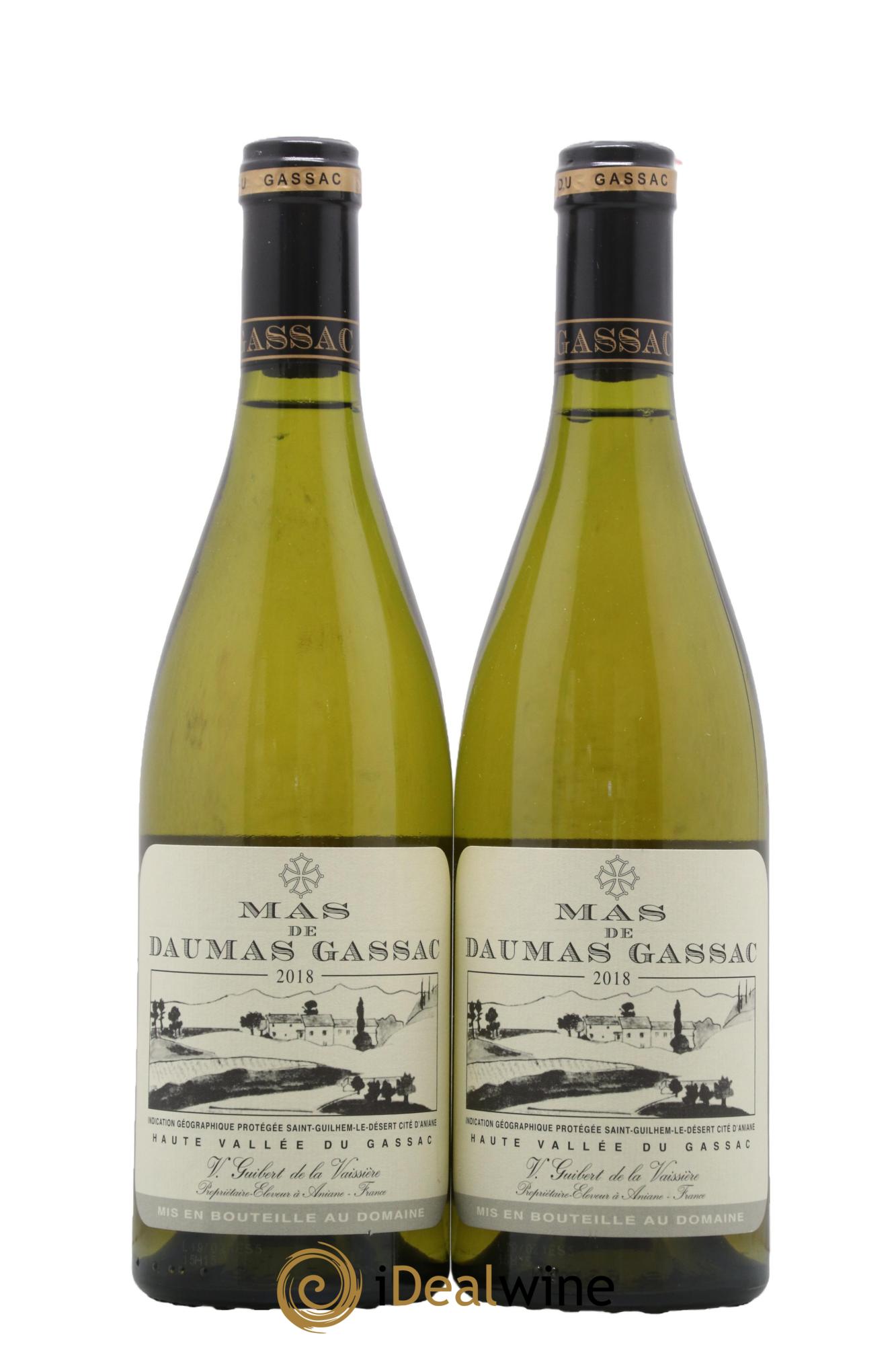 IGP St Guilhem-le-Désert - Cité d'Aniane Mas Daumas Gassac Famille Guibert de La Vaissière 2018 - Lot of 2 bottles - 0
