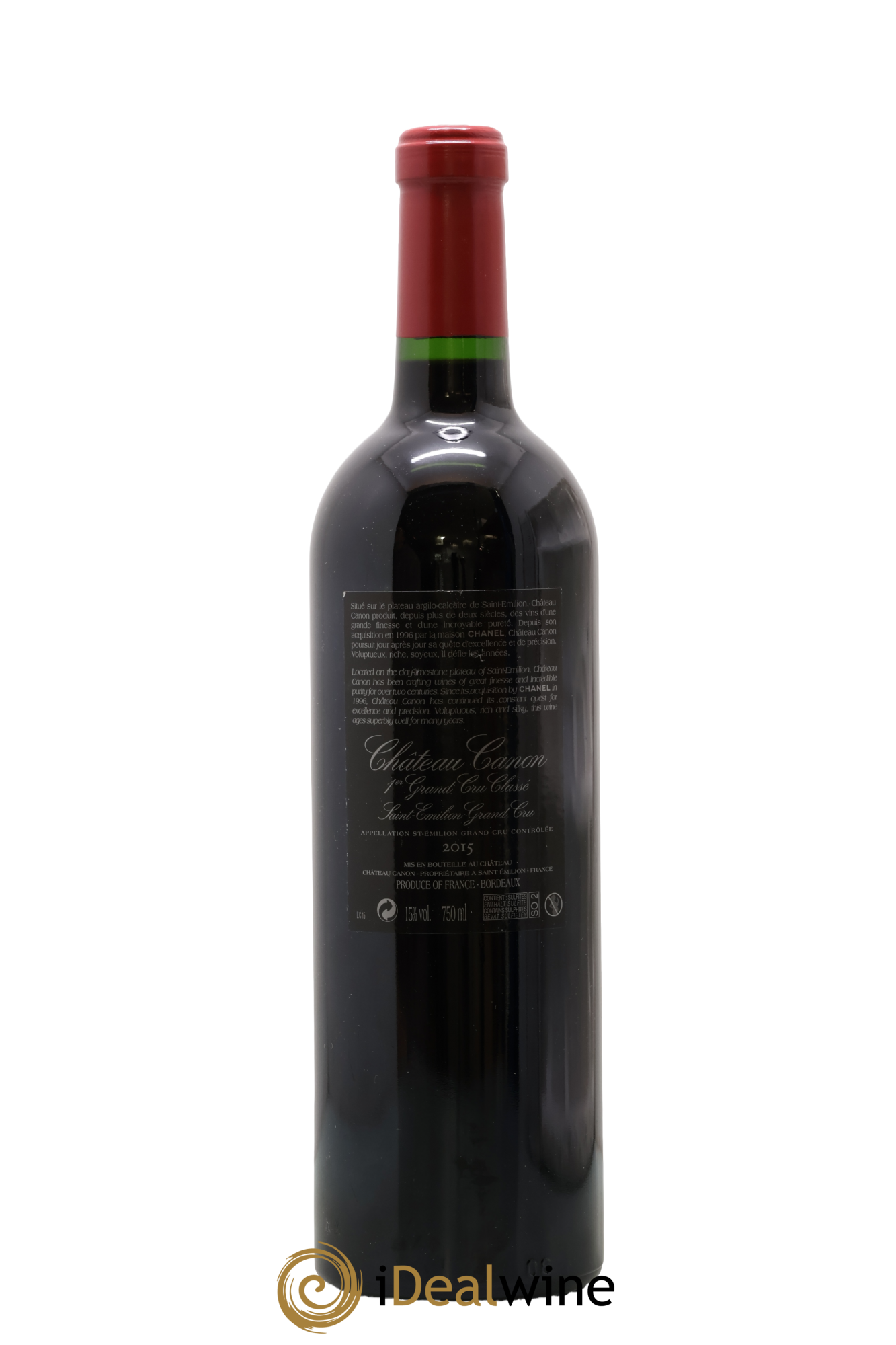 Château Canon 1er Grand Cru Classé B 2015 - Lot of 1 bottle - 1