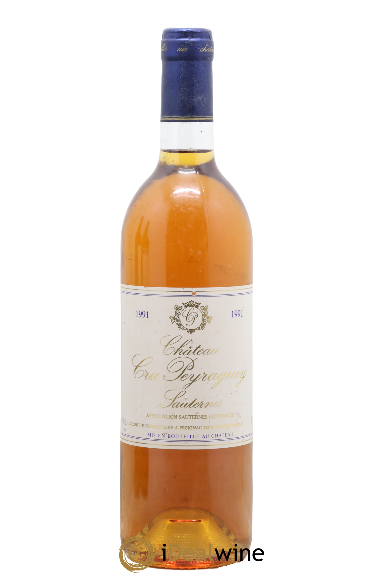 Sauternes Château Cru Peyraguey 1991 - Lot de 1 bouteille - 0