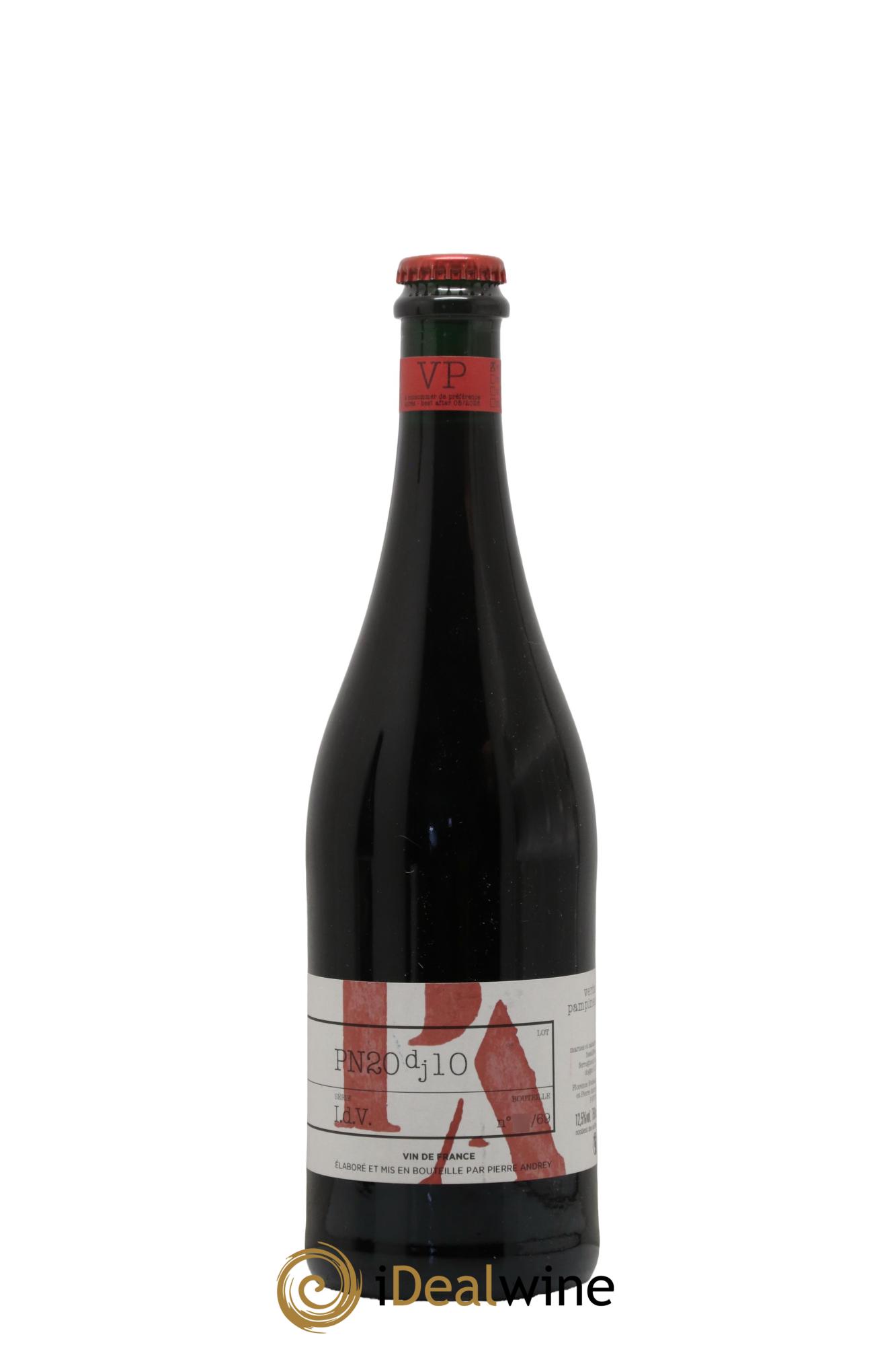 Vin de France Verba Pampinea Pinot Noir Florence Bouleaux et Pierre Andrey DJ10 2020 - Lot de 1 bouteille - 0