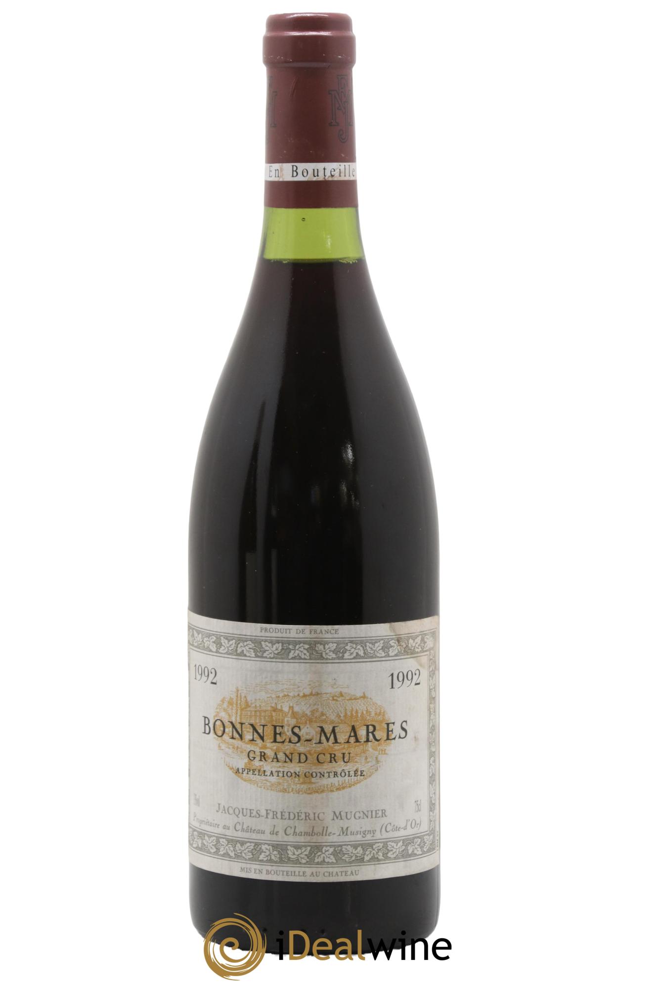 Bonnes-Mares Grand Cru Jacques-Frédéric Mugnier 1992 - Lot de 1 bouteille - 0