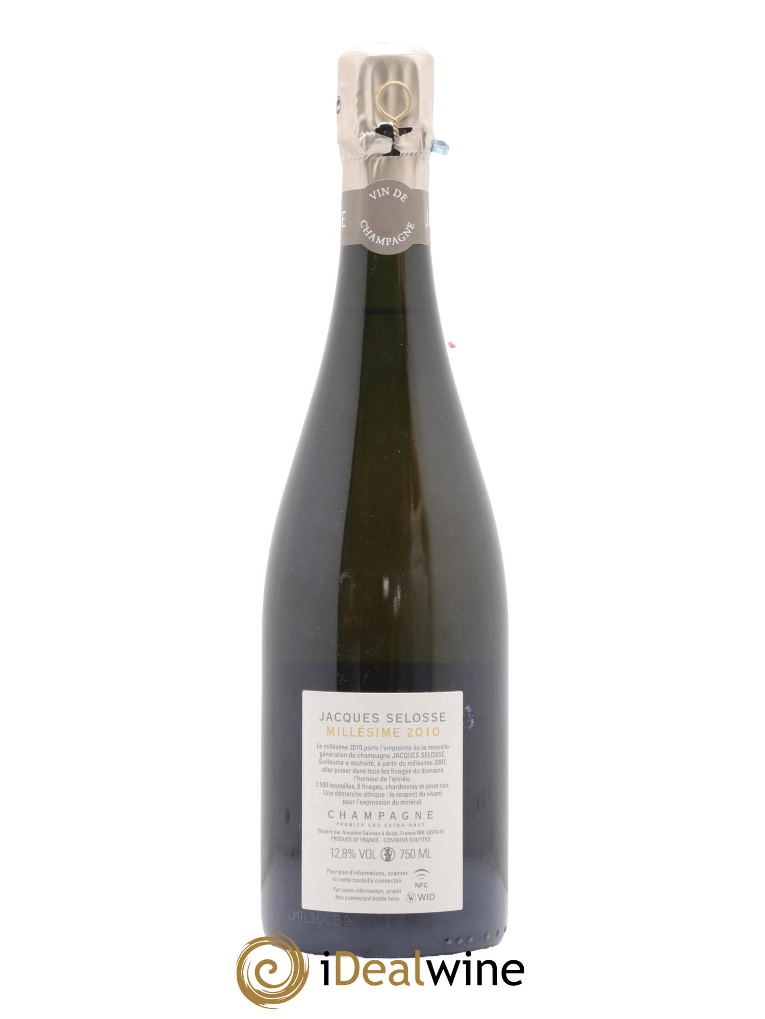 1er Cru Millésimé Extra-Brut Jacques Selosse 2010 - Lotto di 1 bottiglia - 1