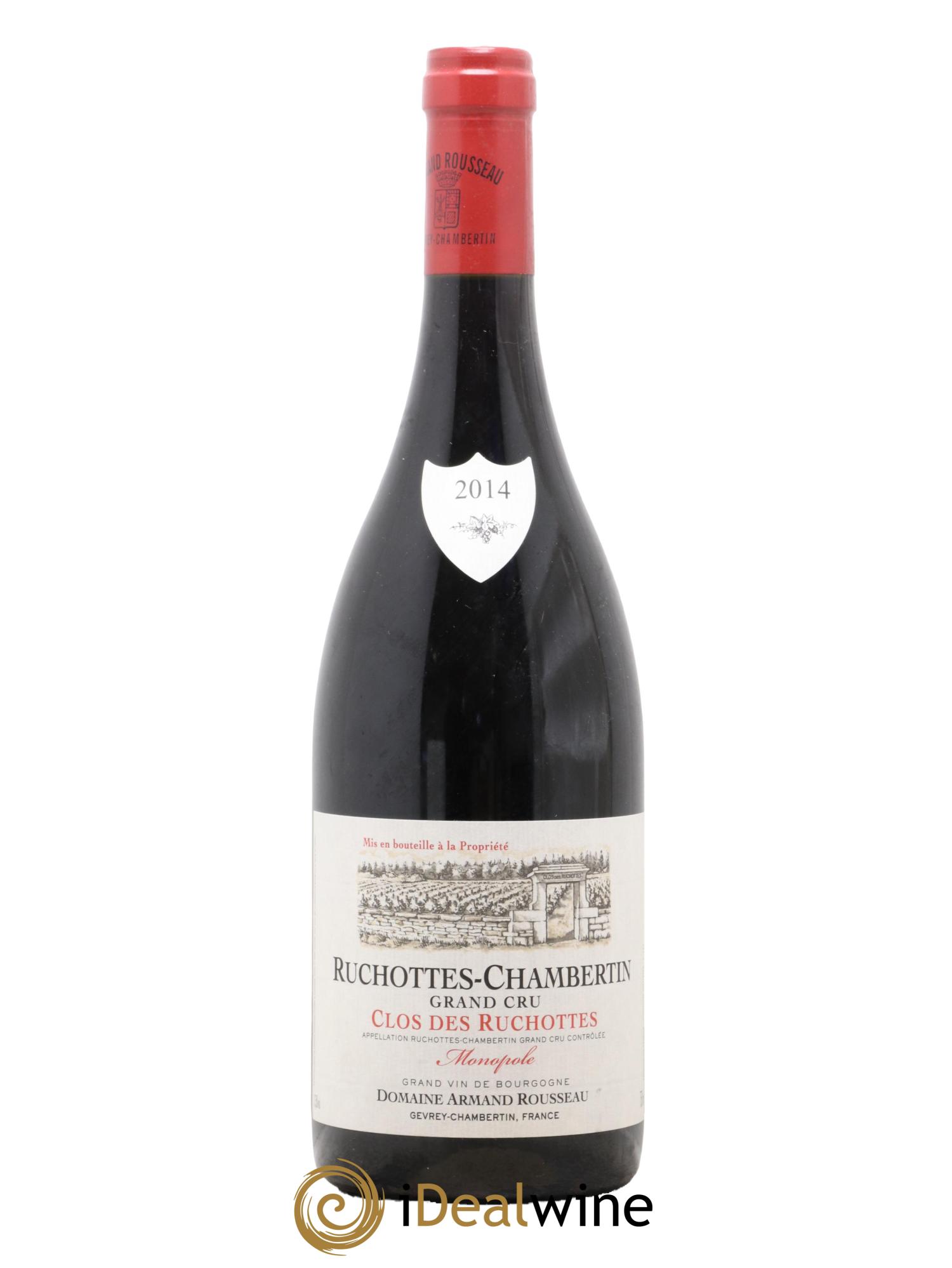 Ruchottes-Chambertin Grand Cru Clos des Ruchottes Armand Rousseau (Domaine) 2014 - Posten von 1 Flasche - 0