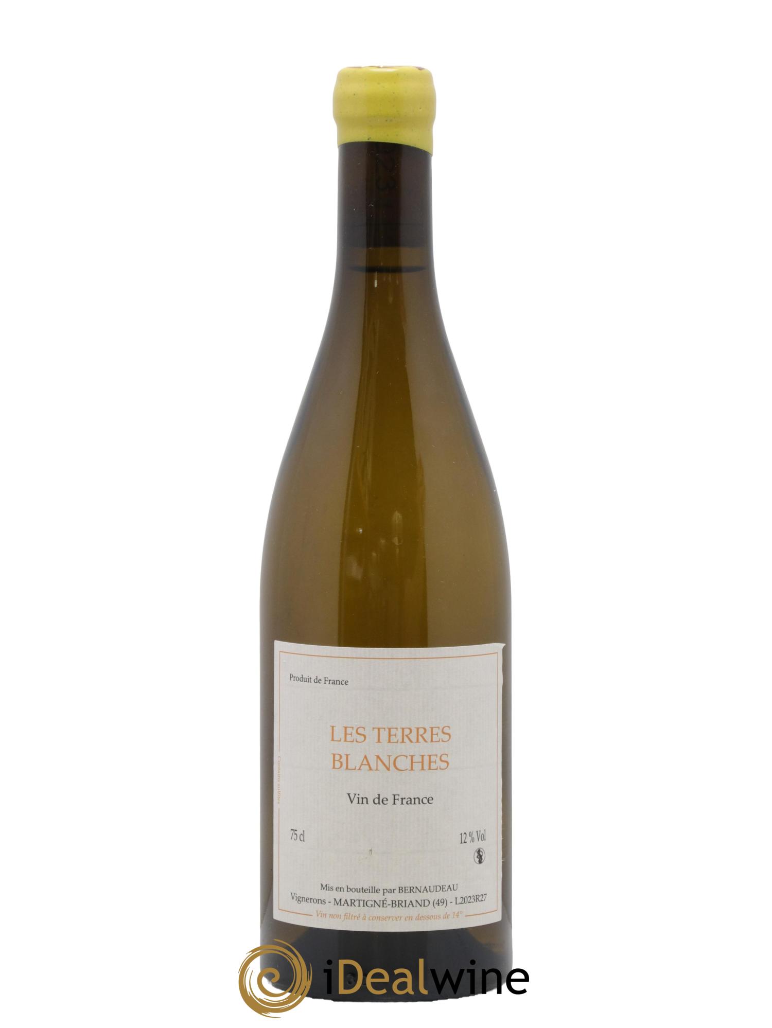 Vin de France Les Terres Blanches Stéphane Bernaudeau 2023 - Lot of 1 bottle - 0