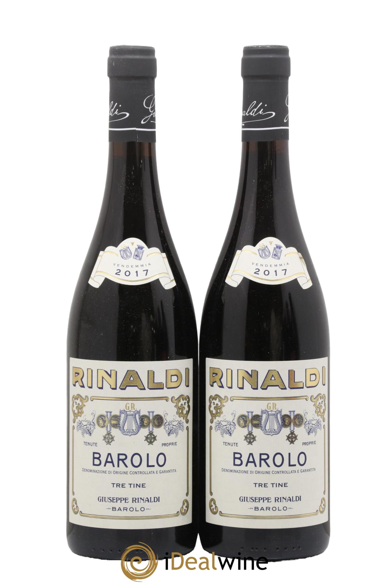 Barolo DOCG Tre Tine Giuseppe Rinaldi 2017 - Lot of 2 bottles - 0
