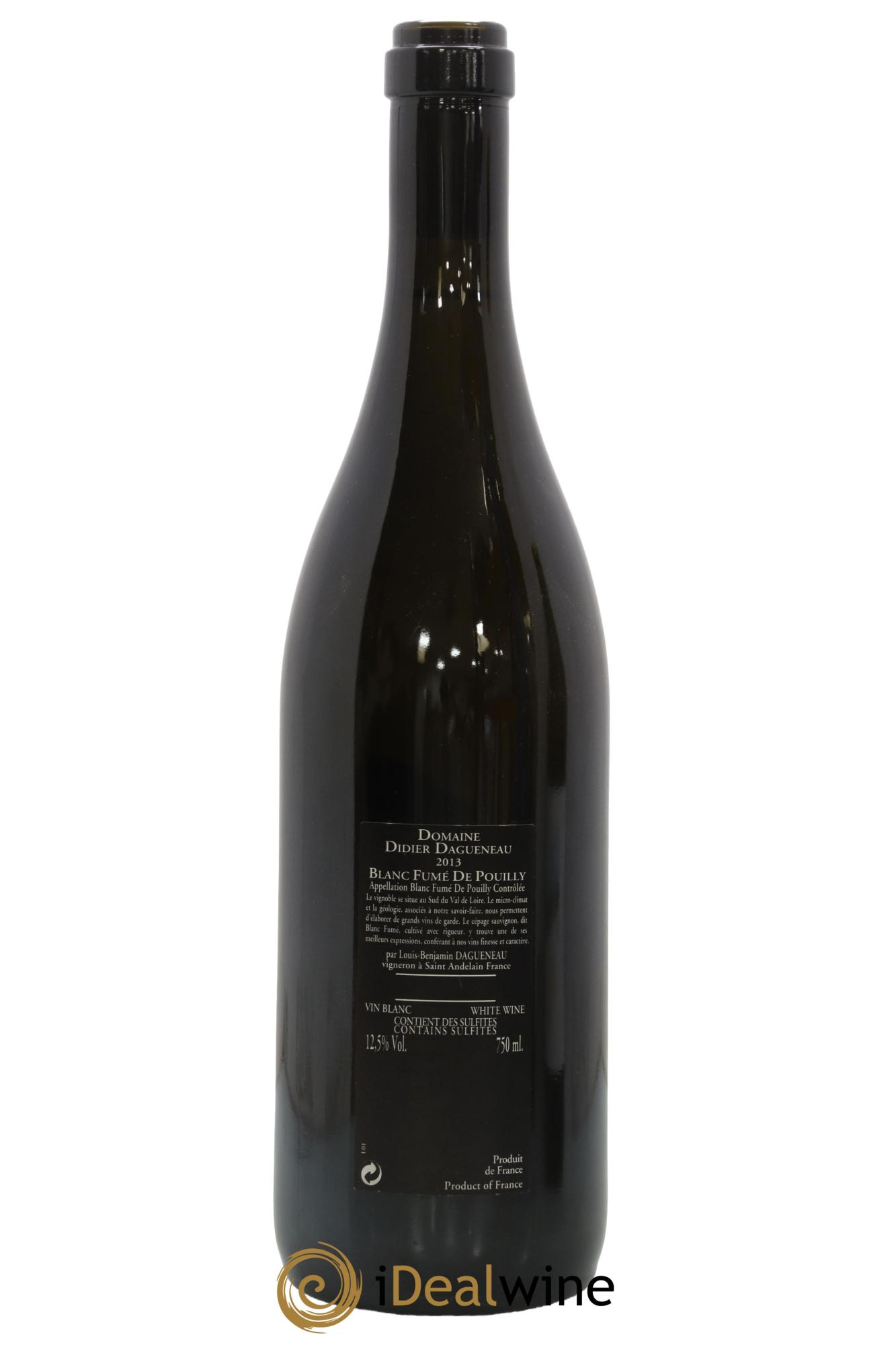 Vin de France (anciennement Pouilly-Fumé) Silex Dagueneau (Domaine Didier - Louis-Benjamin)  2013 - Lot of 1 bottle - 1