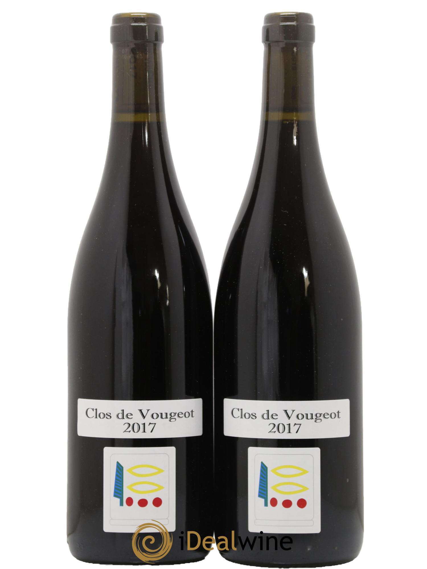 Clos de Vougeot Grand Cru Prieuré Roch 2017 - Lot de 2 bouteilles - 0