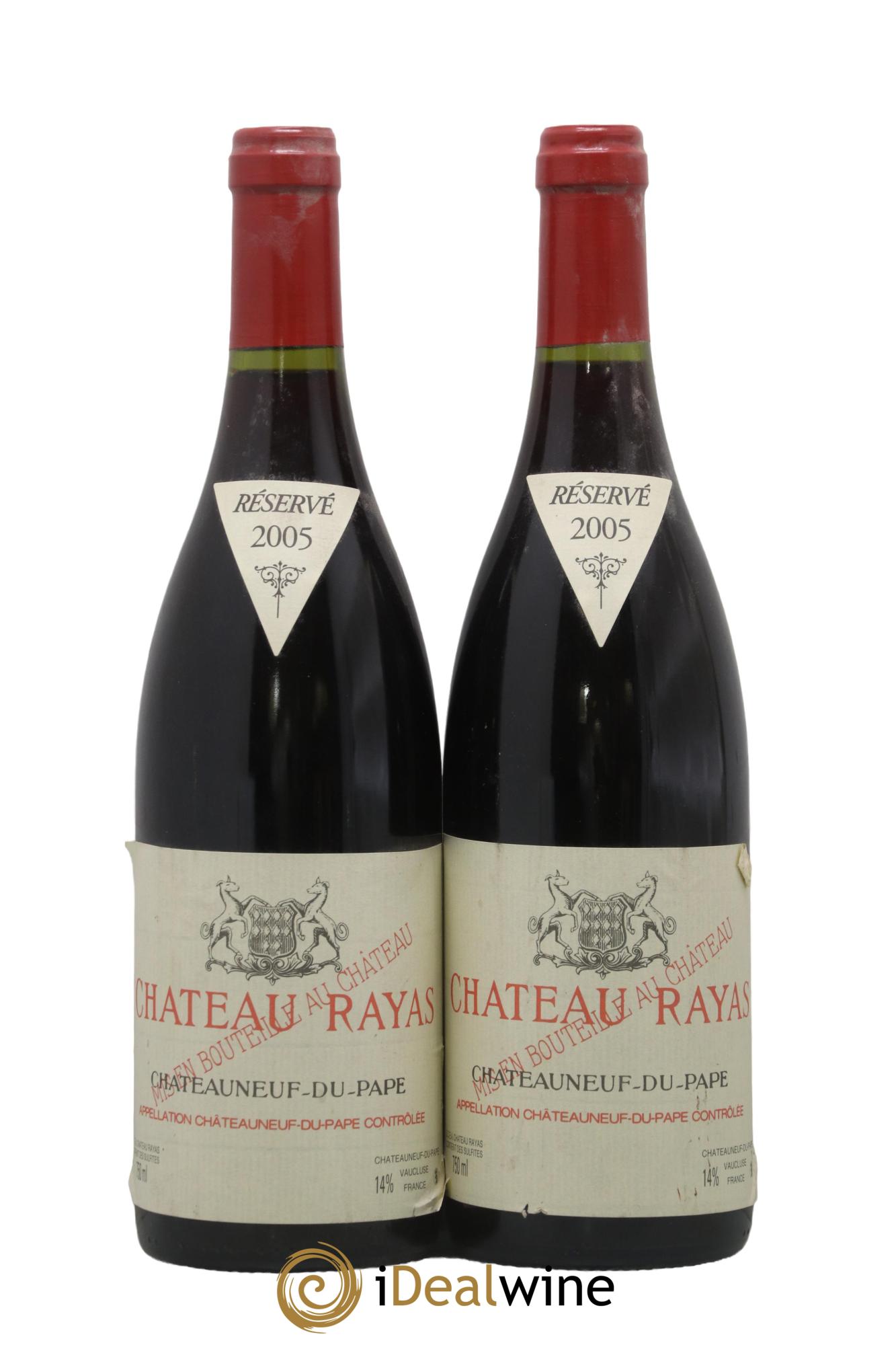 Châteauneuf-du-Pape Château Rayas Emmanuel Reynaud 2005 - Lot de 2 bouteilles - 0