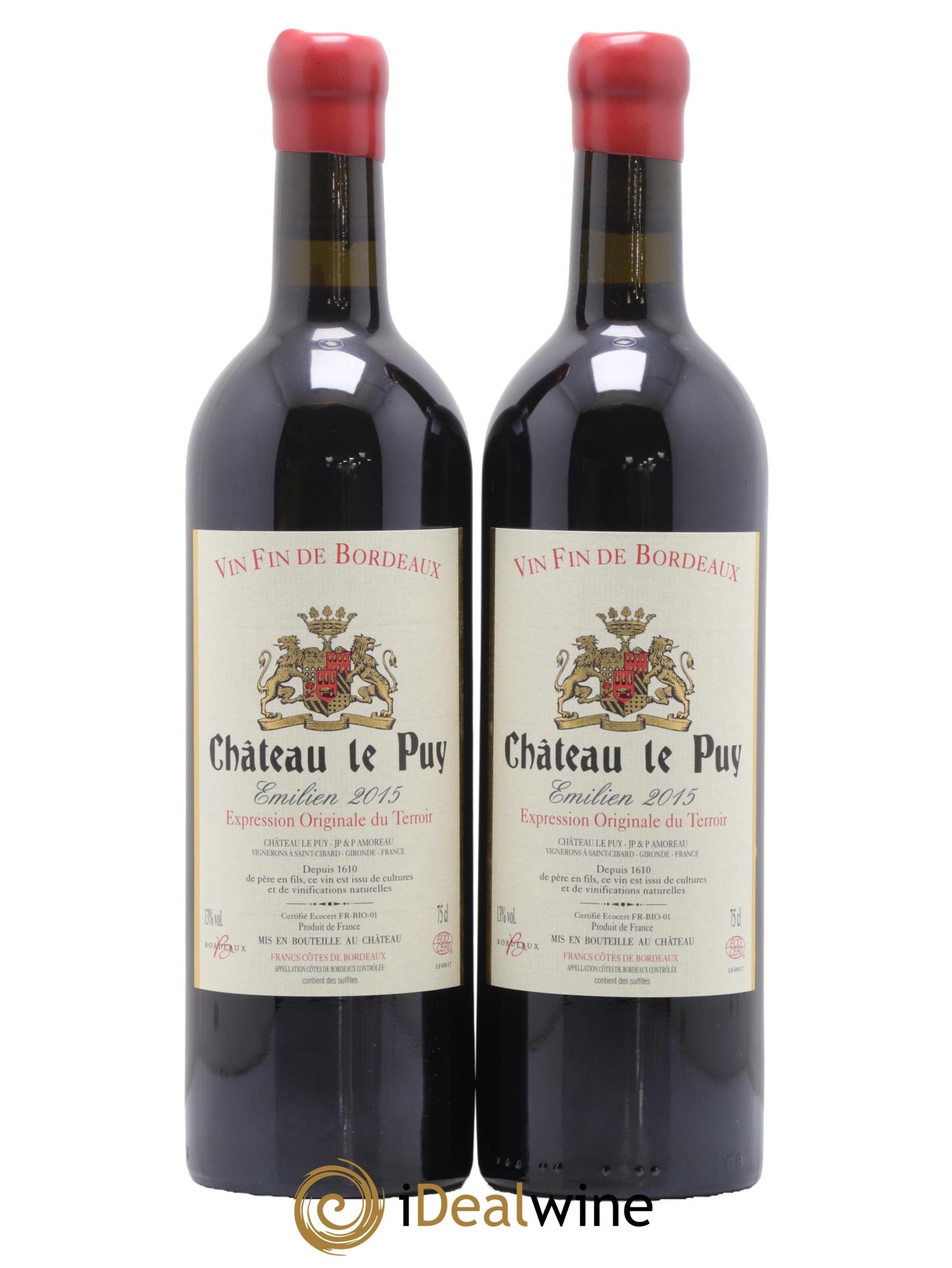 Le Puy - Cuvée Emilien 2015 - Posten von 2 Flaschen - 0