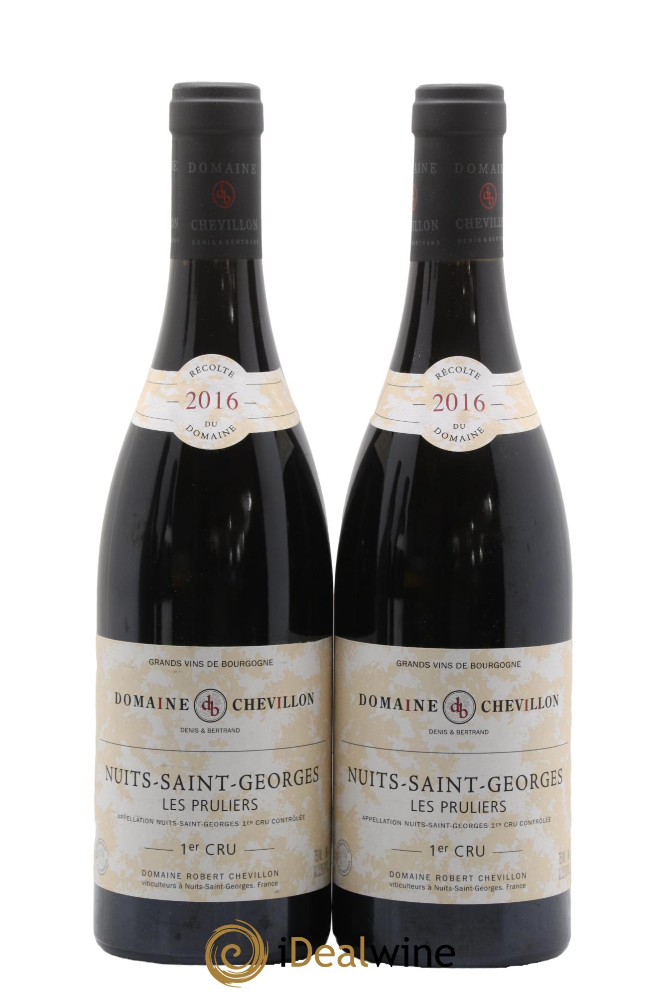 Nuits-Saint-Georges 1er Cru Les Pruliers Robert Chevillon 2016 - Lot of 2 bottles - 0