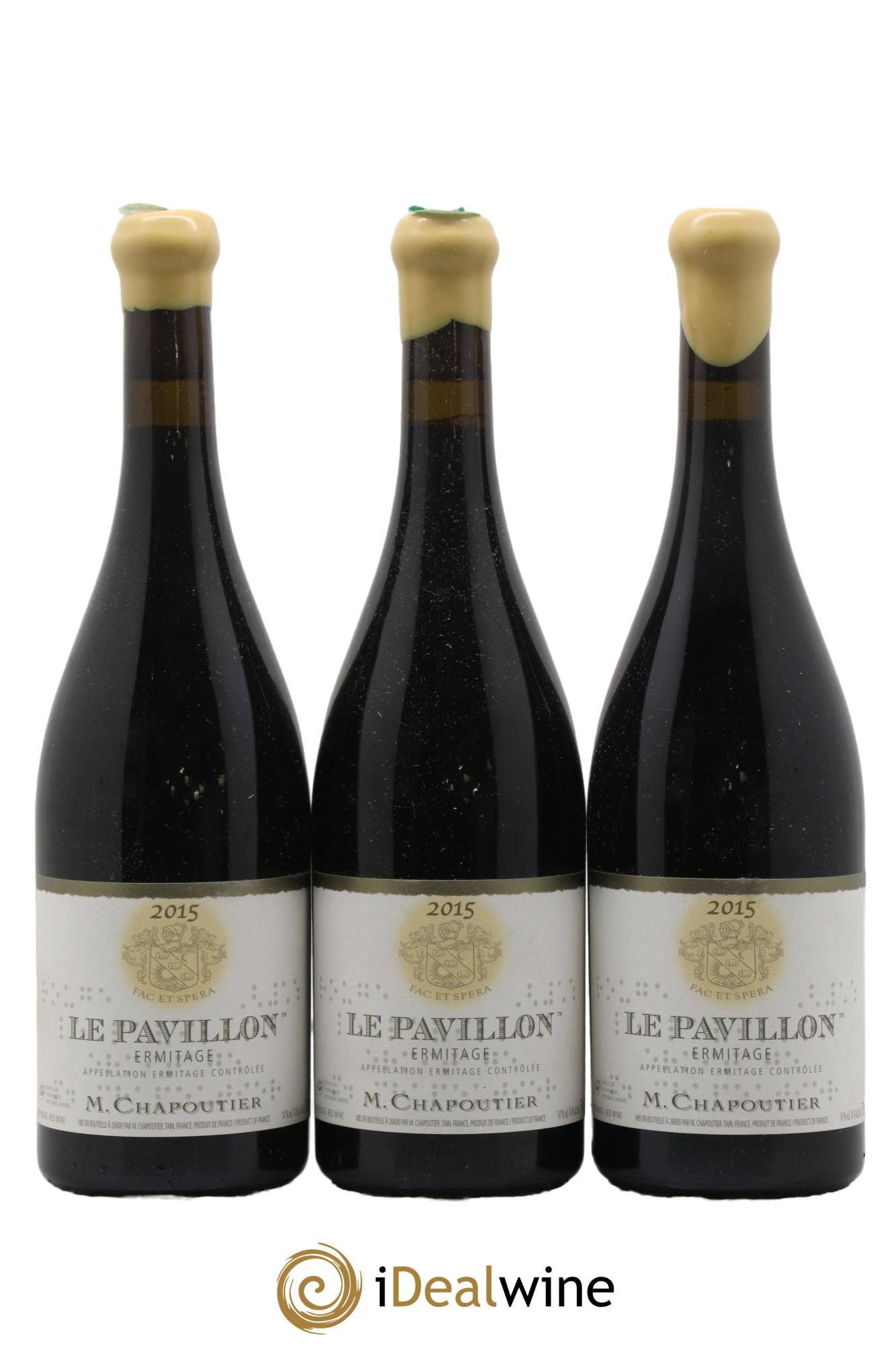 Hermitage Ermitage Le Pavillon Chapoutier 2015 - Lotto di 3 bottiglie - 0