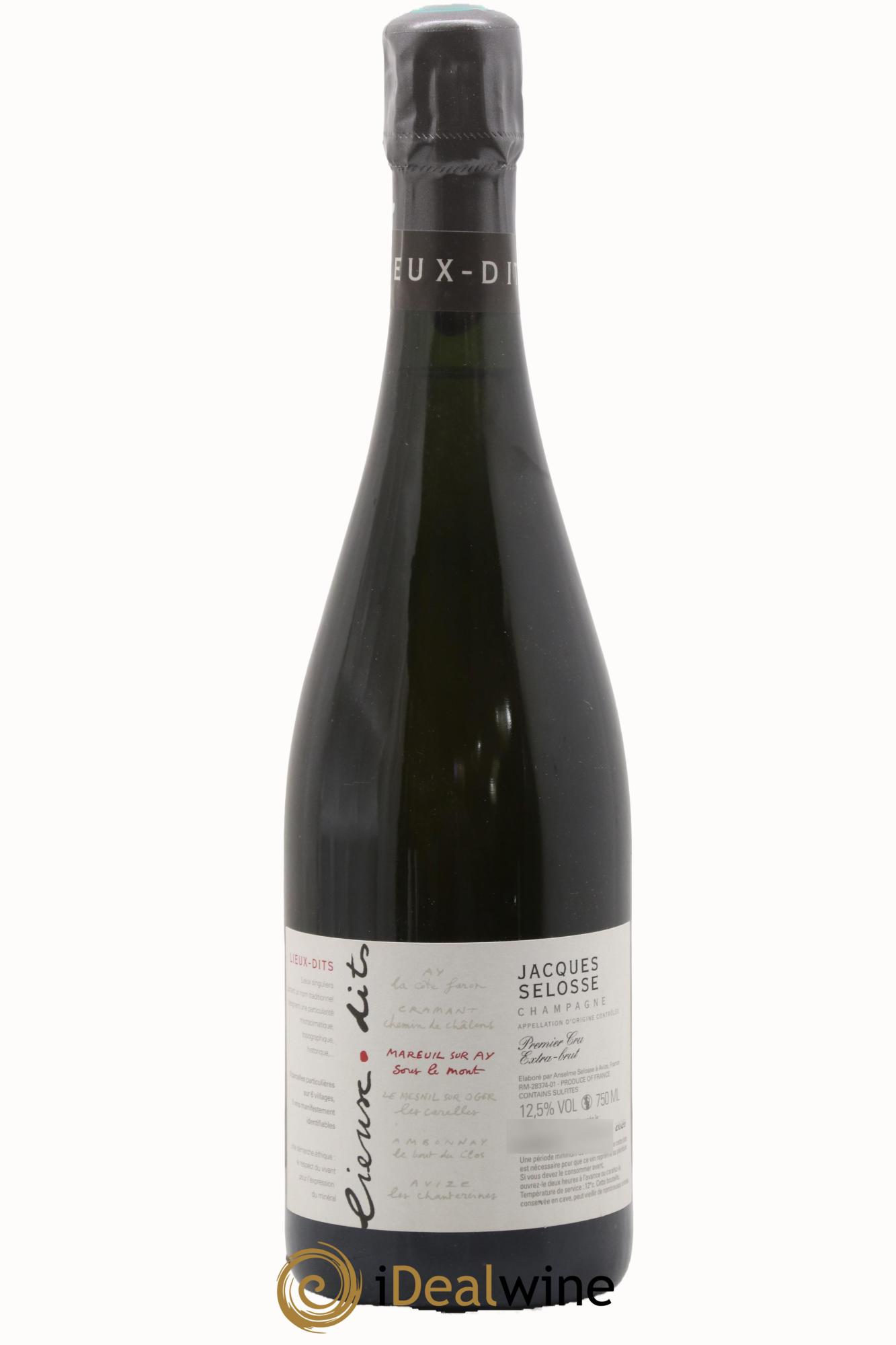 Mareuil sur Ay Sous le Mont Extra-Brut Jacques Selosse - Posten von 1 Flasche - 0