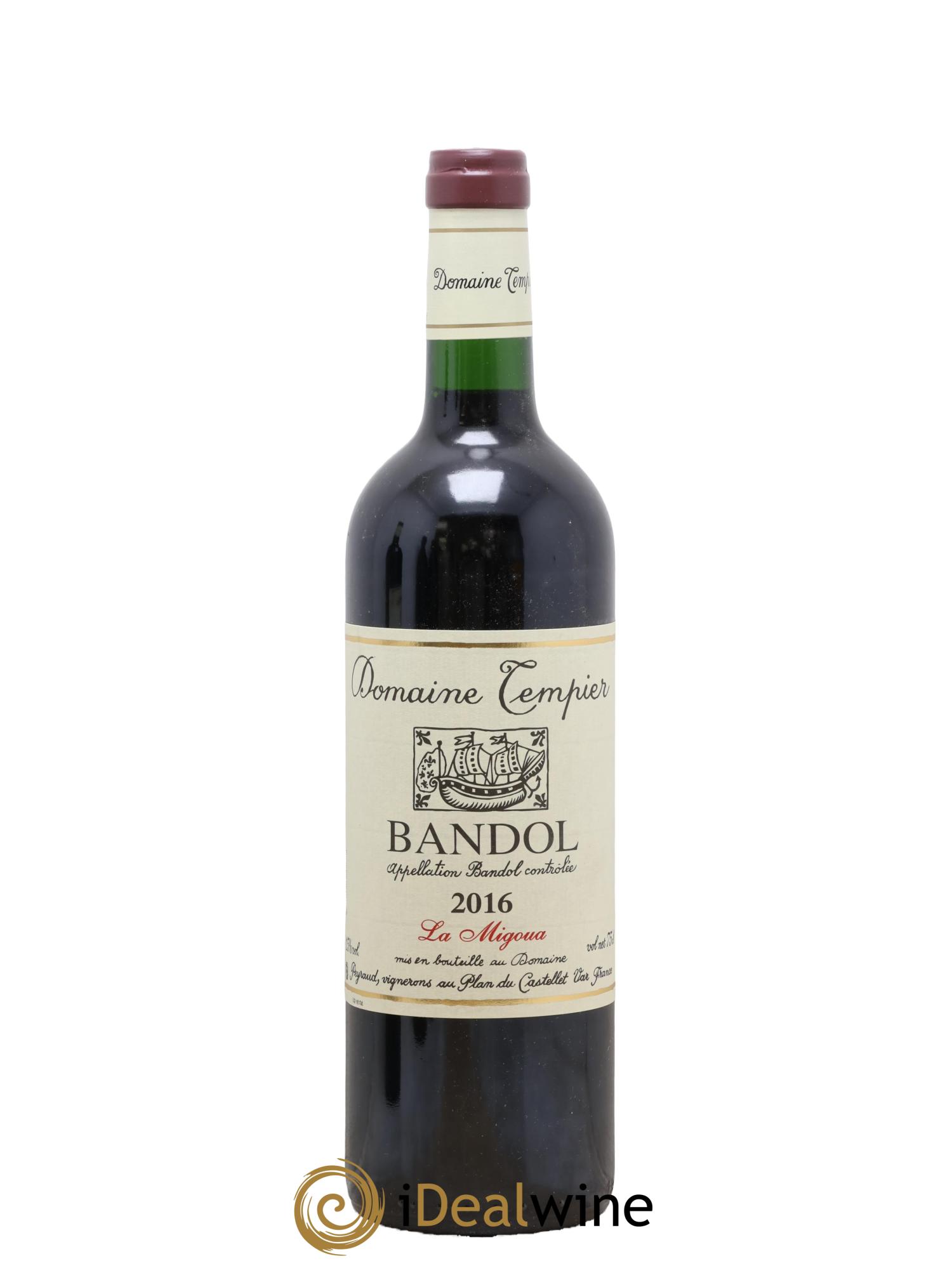 Bandol Domaine Tempier Cuvée La Migoua Famille Peyraud 2016 - Lot de 1 bouteille - 0