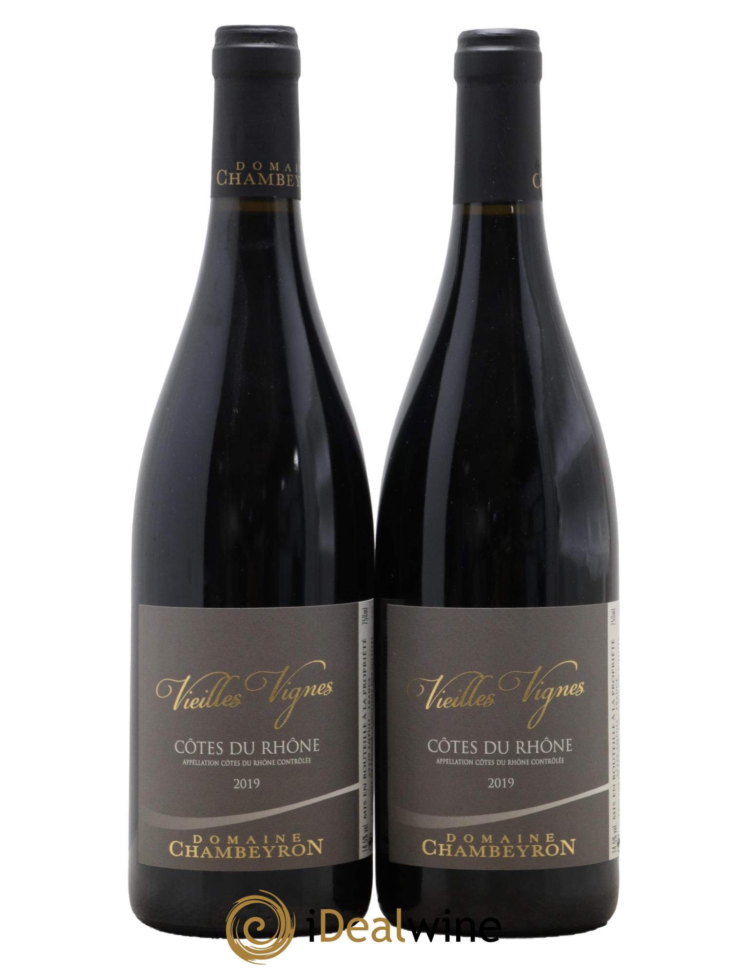 Côtes-du-Rhône Vieilles Vignes Domaine Chambeyron 2019 - Lot de 2 bouteilles - 0