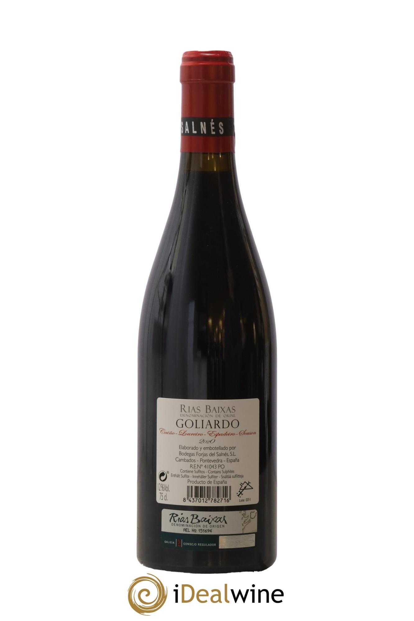 Espagne Rias Baixas Goliardo Tinto Forjas del Salnés 2020 - Lot de 1 bouteille - 1