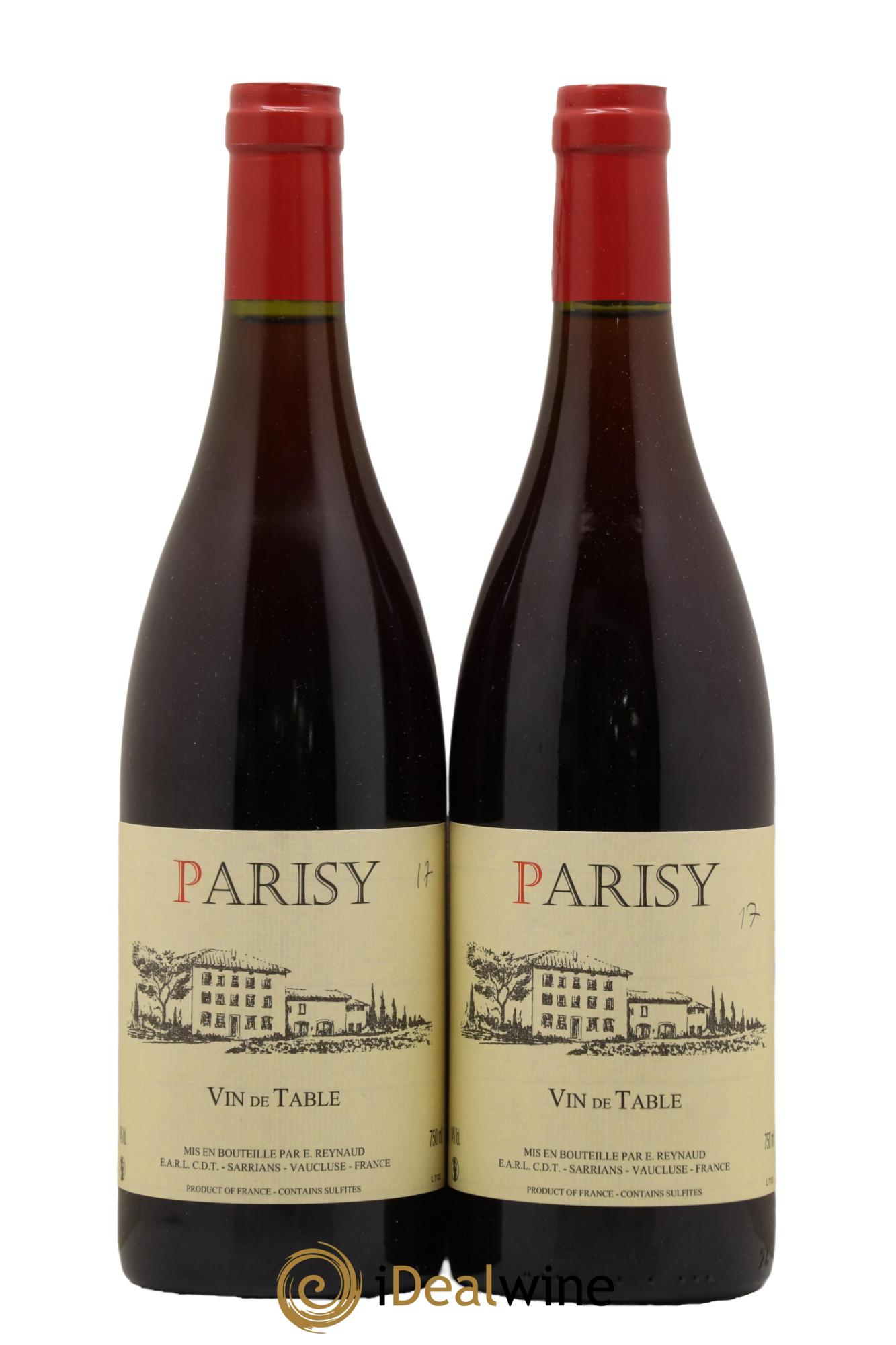 Vin de Table Parisy Emmanuel Reynaud - Posten von 2 Flaschen - 0