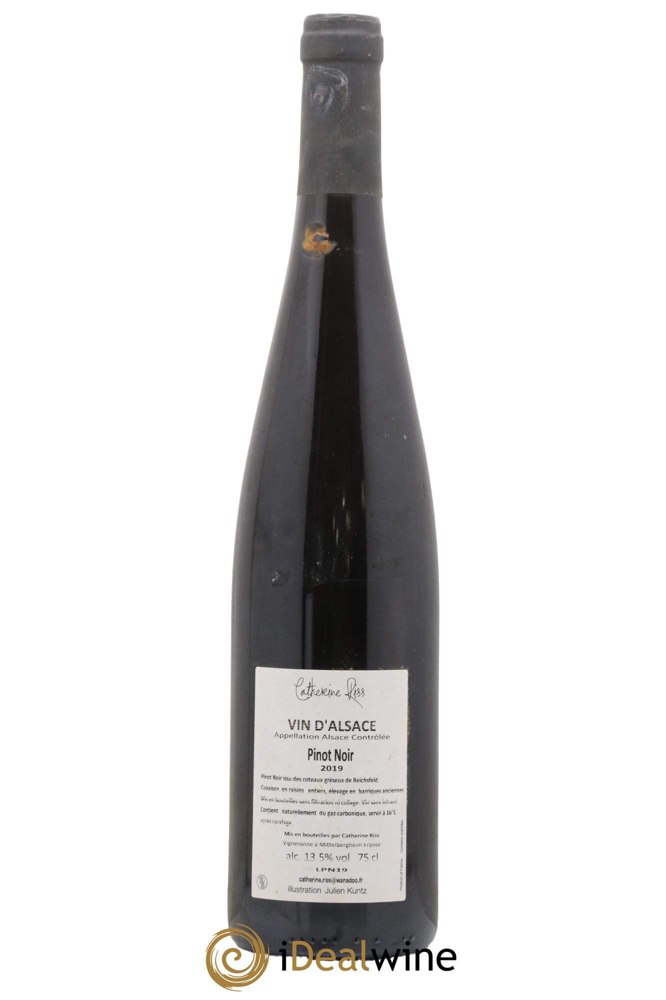 Alsace Pinot Noir Empreinte Catherine Riss 2019 - Lot de 1 bouteille - 1