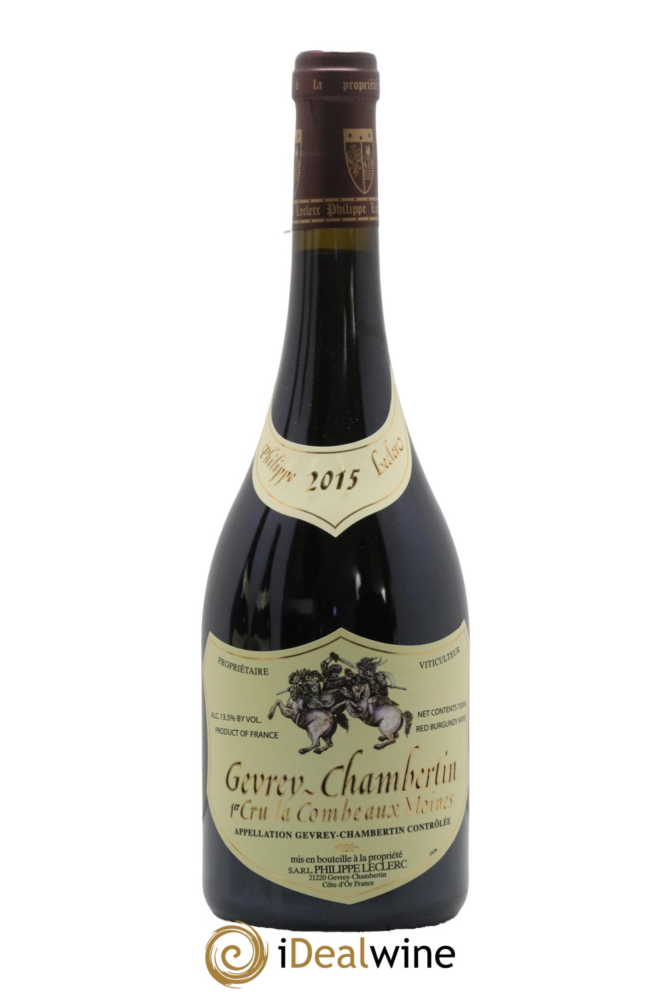 Gevrey-Chambertin 1er Cru La Combe aux Moines Philippe Leclerc 2015 - Lot de 1 bouteille - 0