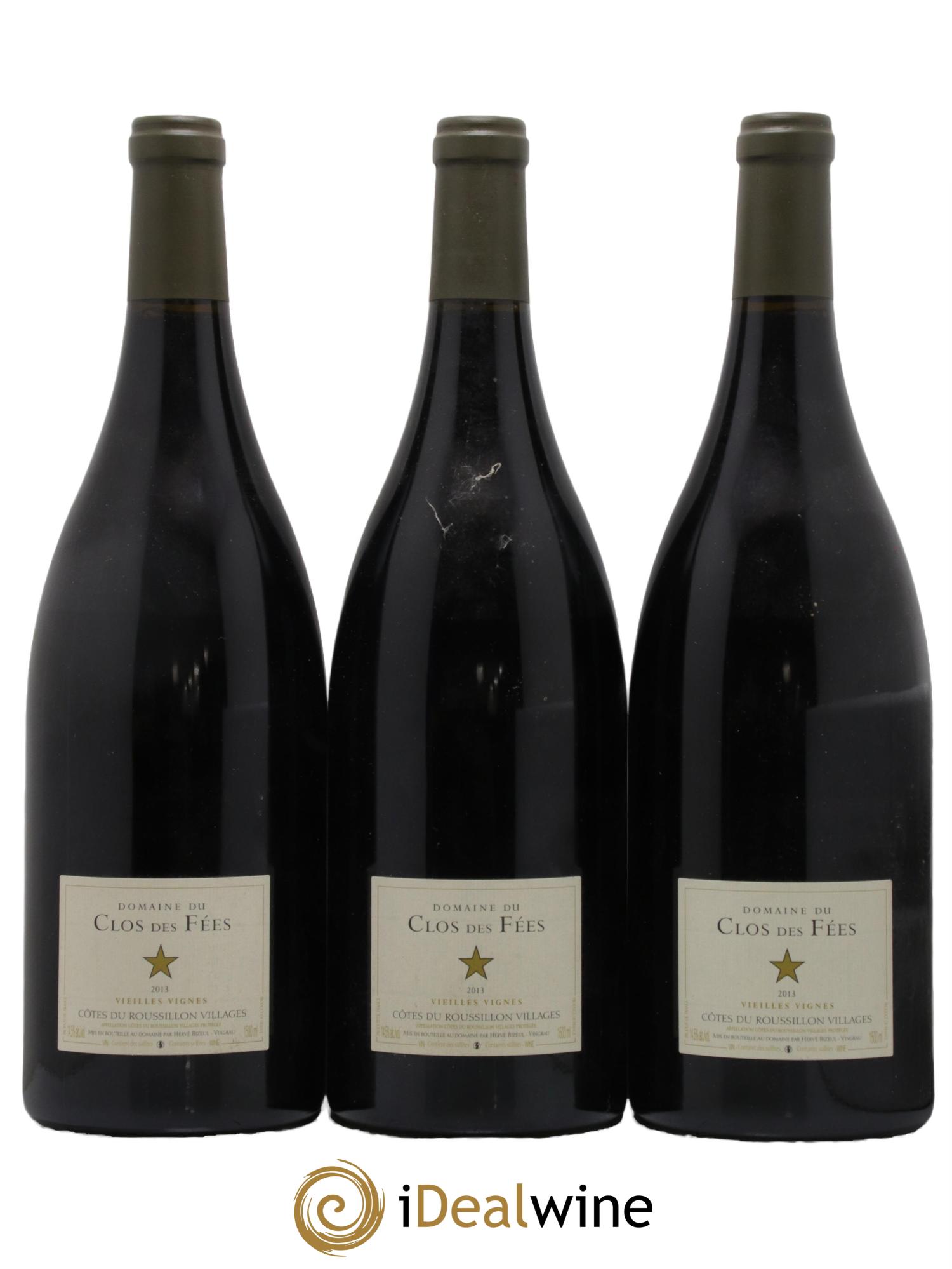 Côtes du Roussillon Villages Clos des Fées Vieilles vignes Hervé Bizeul 2013 - Lot de 3 magnums - 0