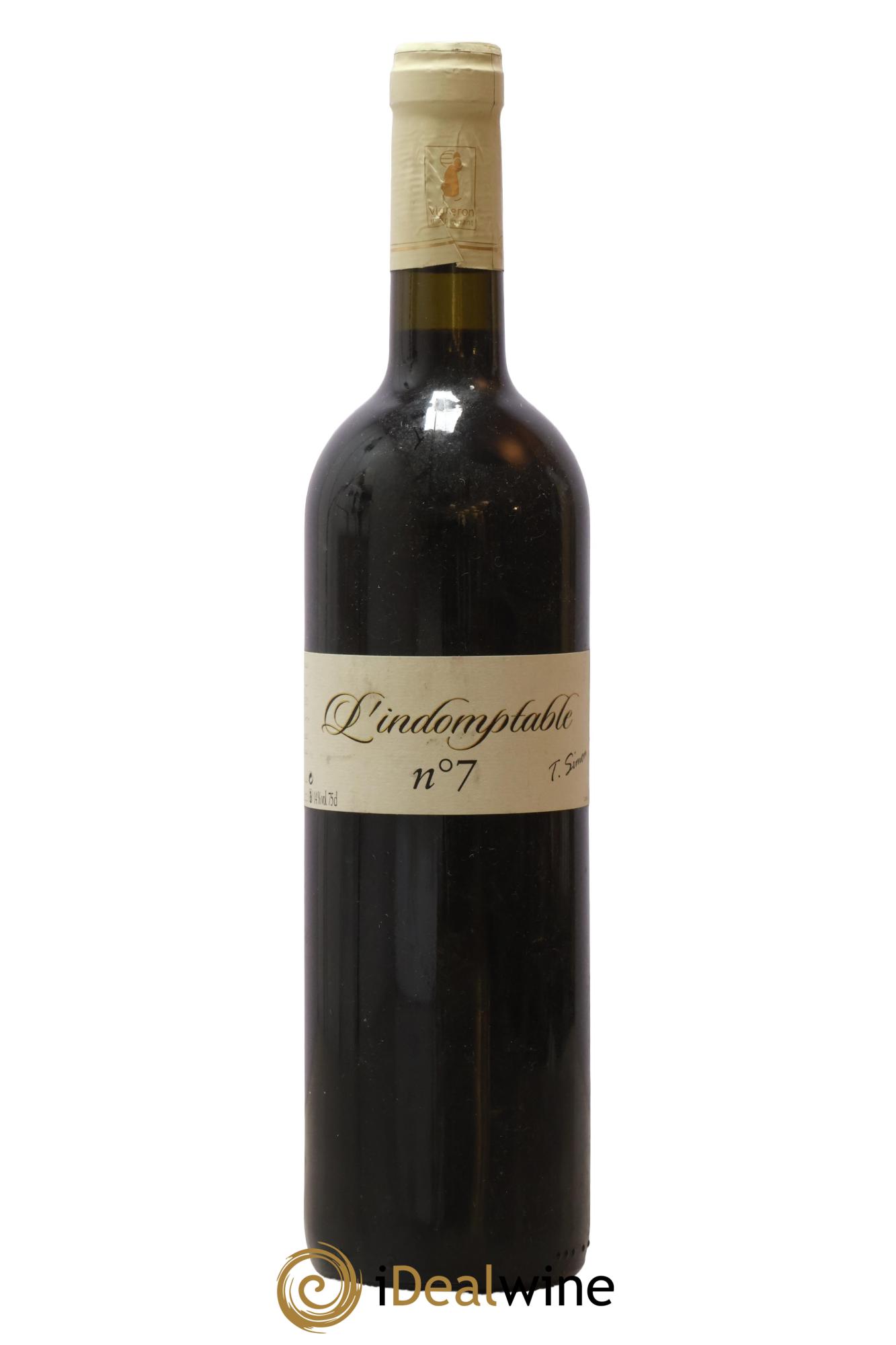 Vin de France L'Imdomptable N°7 Thierry Simon 2007 - Lot de 1 bouteille - 0