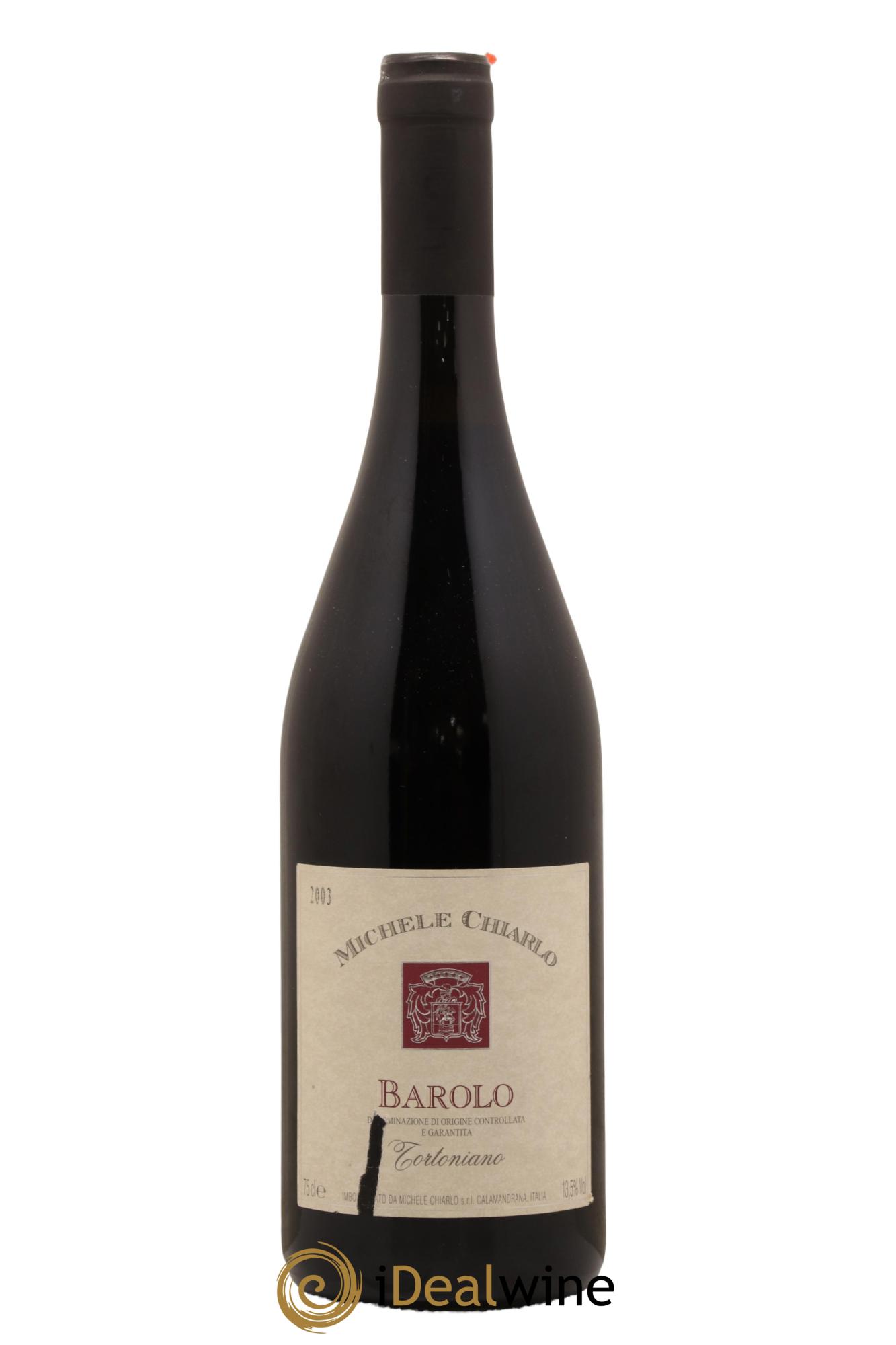 Barolo Tortoniano Michele Chiarlo 2003 - Lot de 1 bouteille - 0