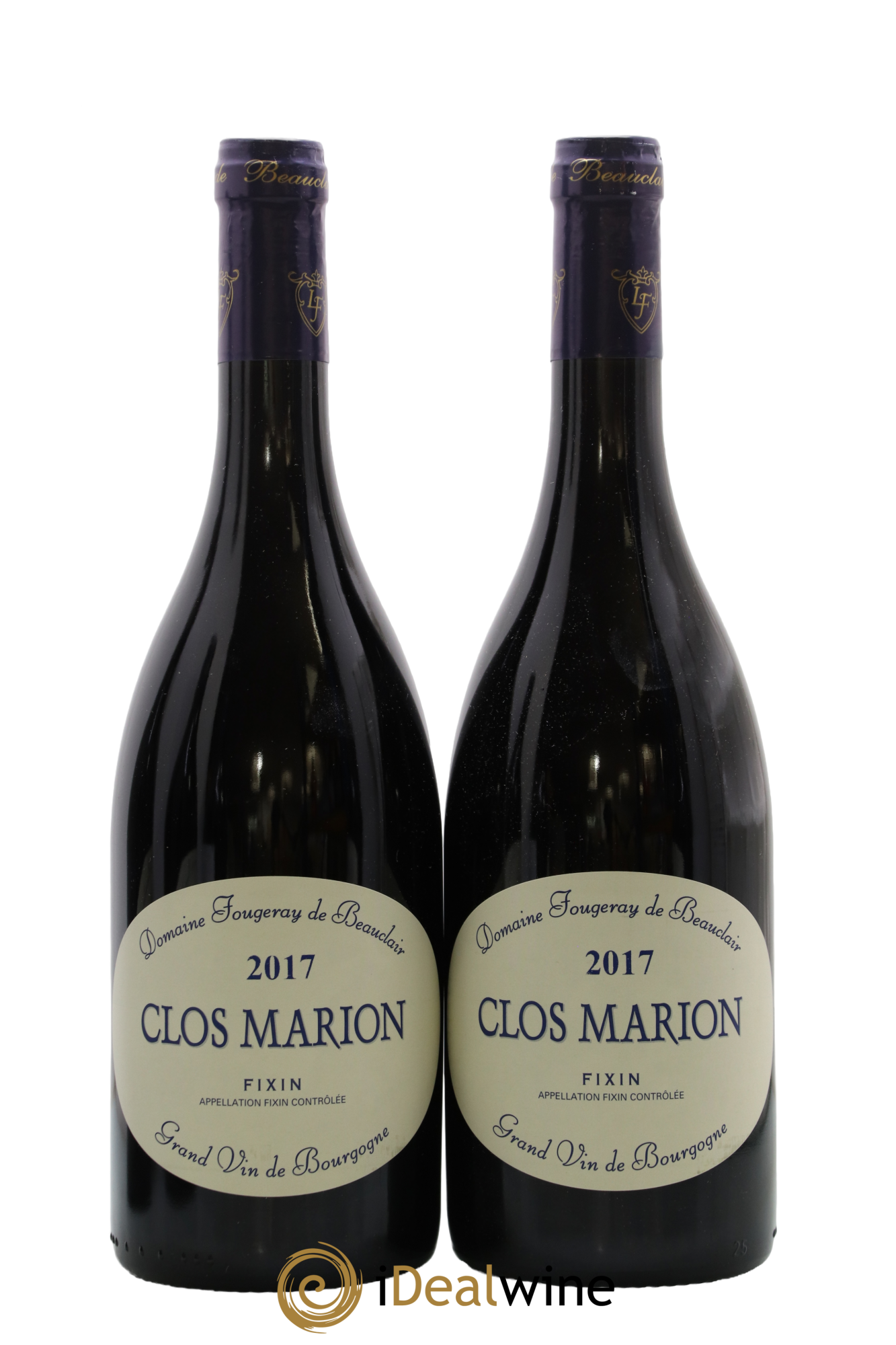 Fixin Clos Marion Fougeray de Beauclair 2017 - Lot de 2 bouteilles - 0