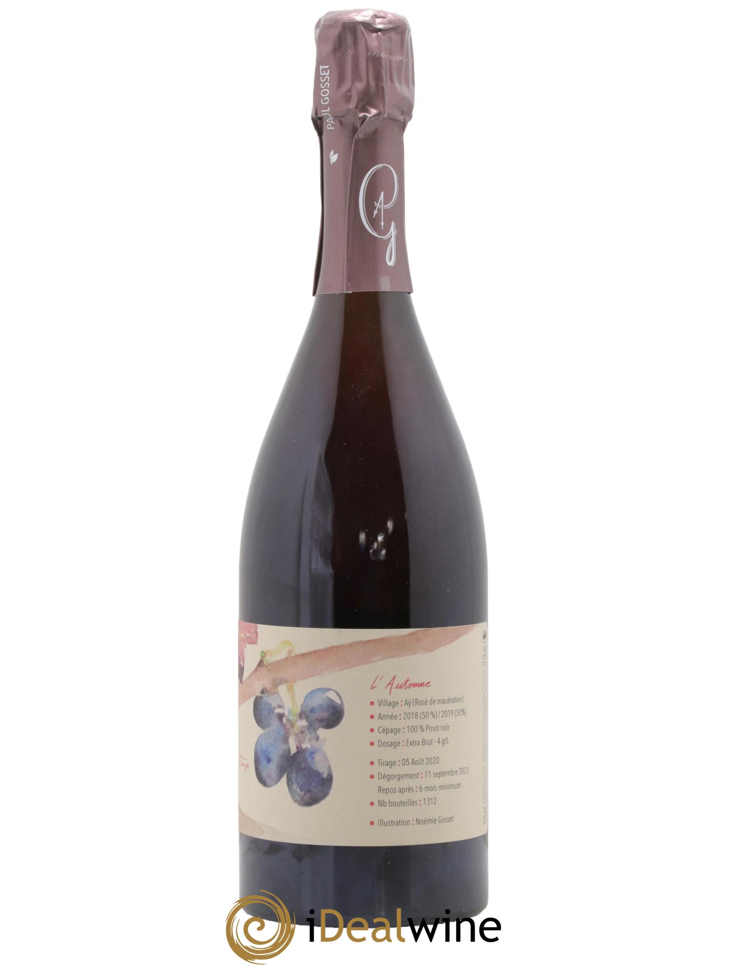 Au Fil des Temps l'Automne Paul Gosset - Lot of 1 bottle - 1