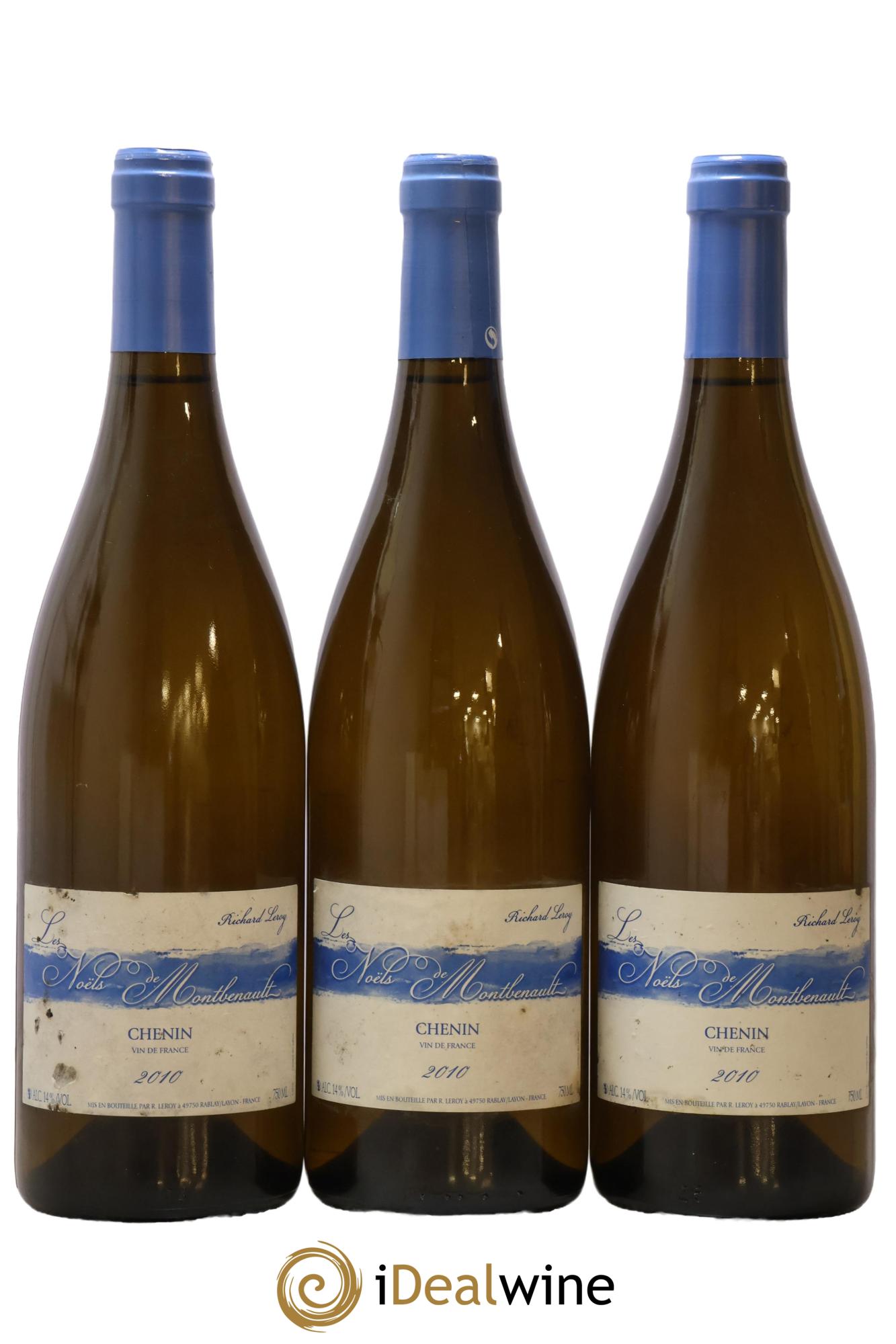 Vin de France Les Noëls de Montbenault Richard Leroy 2010 - Lot de 3 bouteilles - 0
