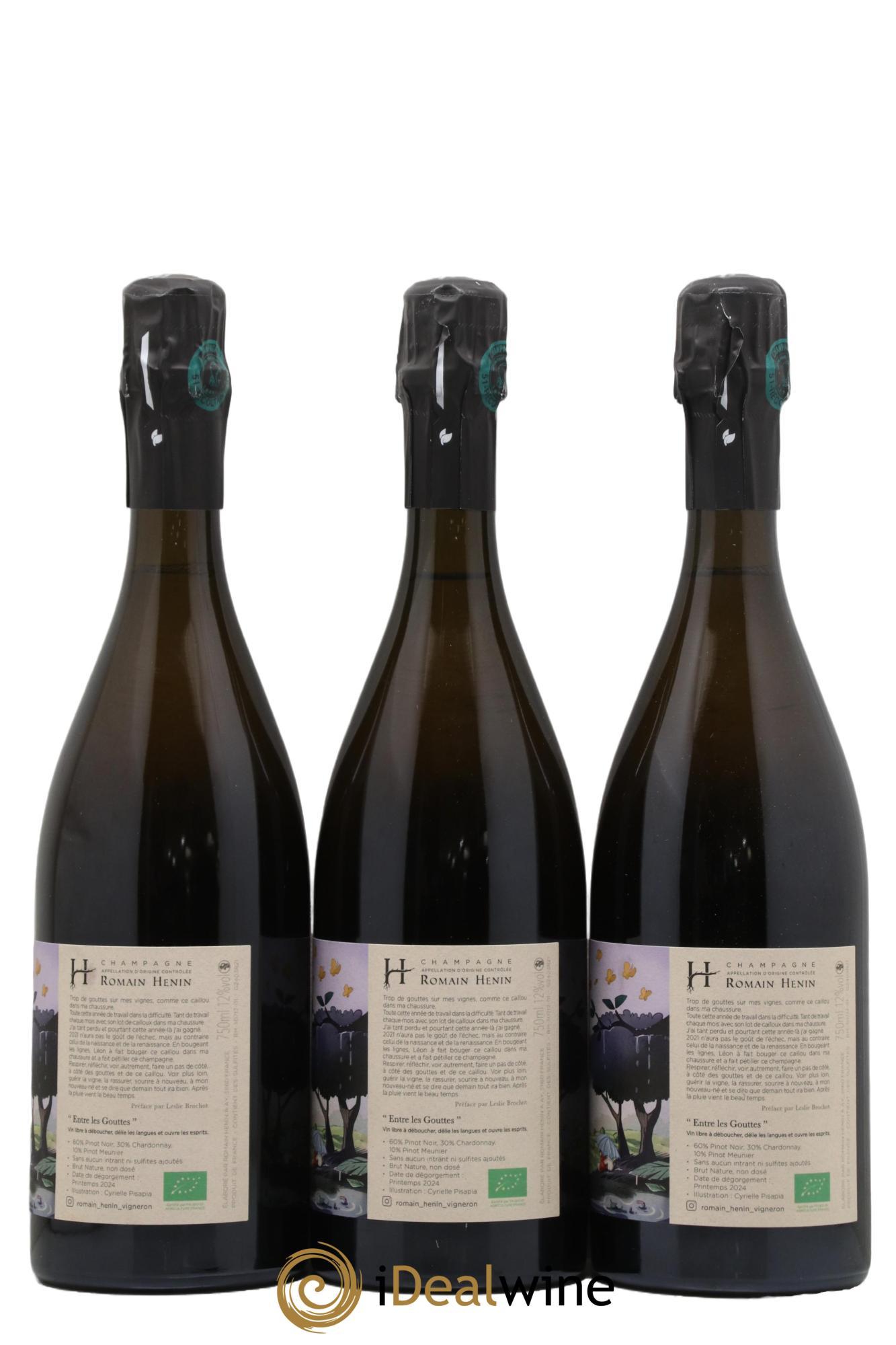 Entre les Gouttes Romain Henin - Lotto di 3 bottiglie - 1