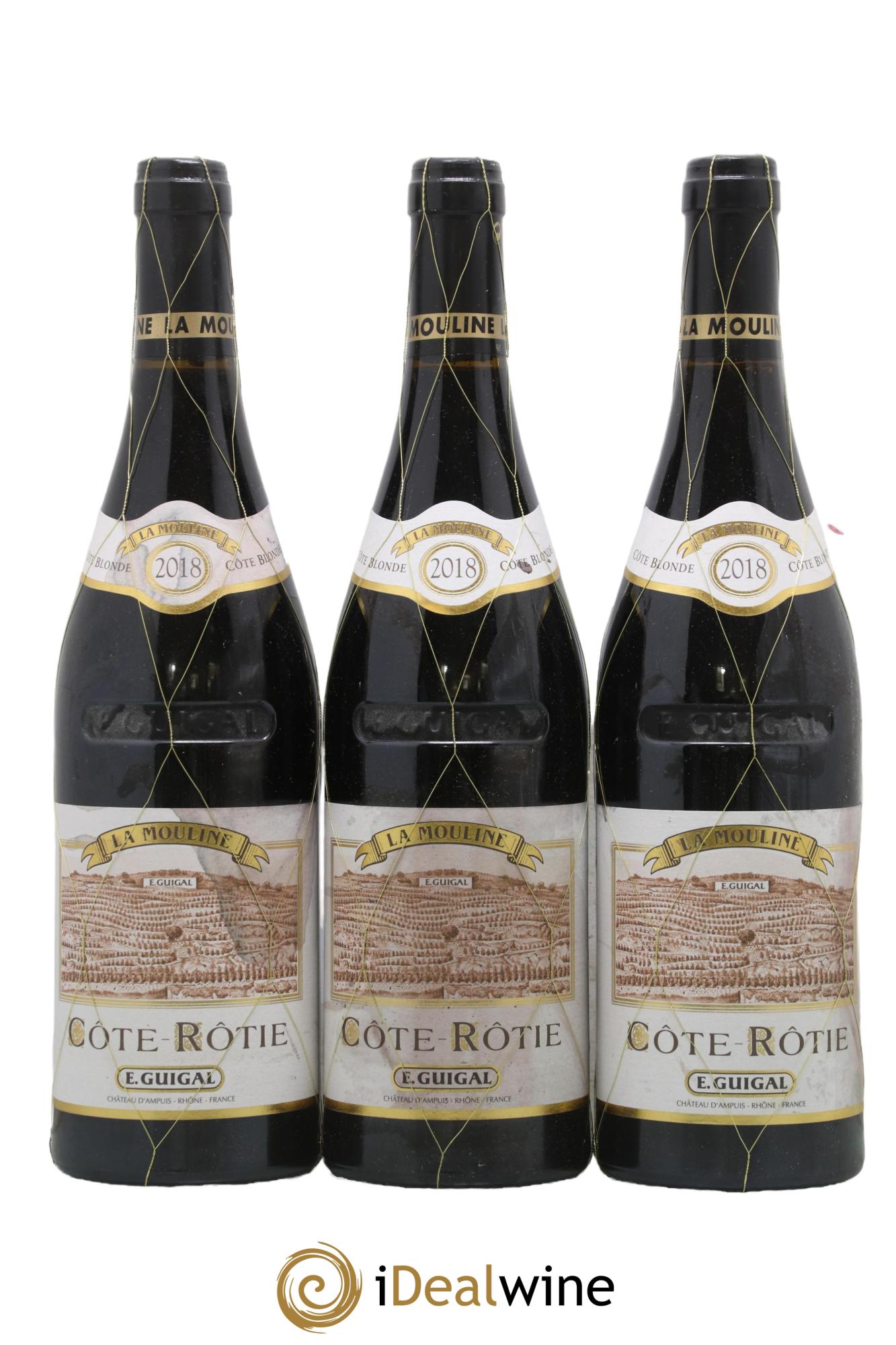 Côte-Rôtie La Mouline Guigal 2018 - Posten von 3 Flaschen - 0