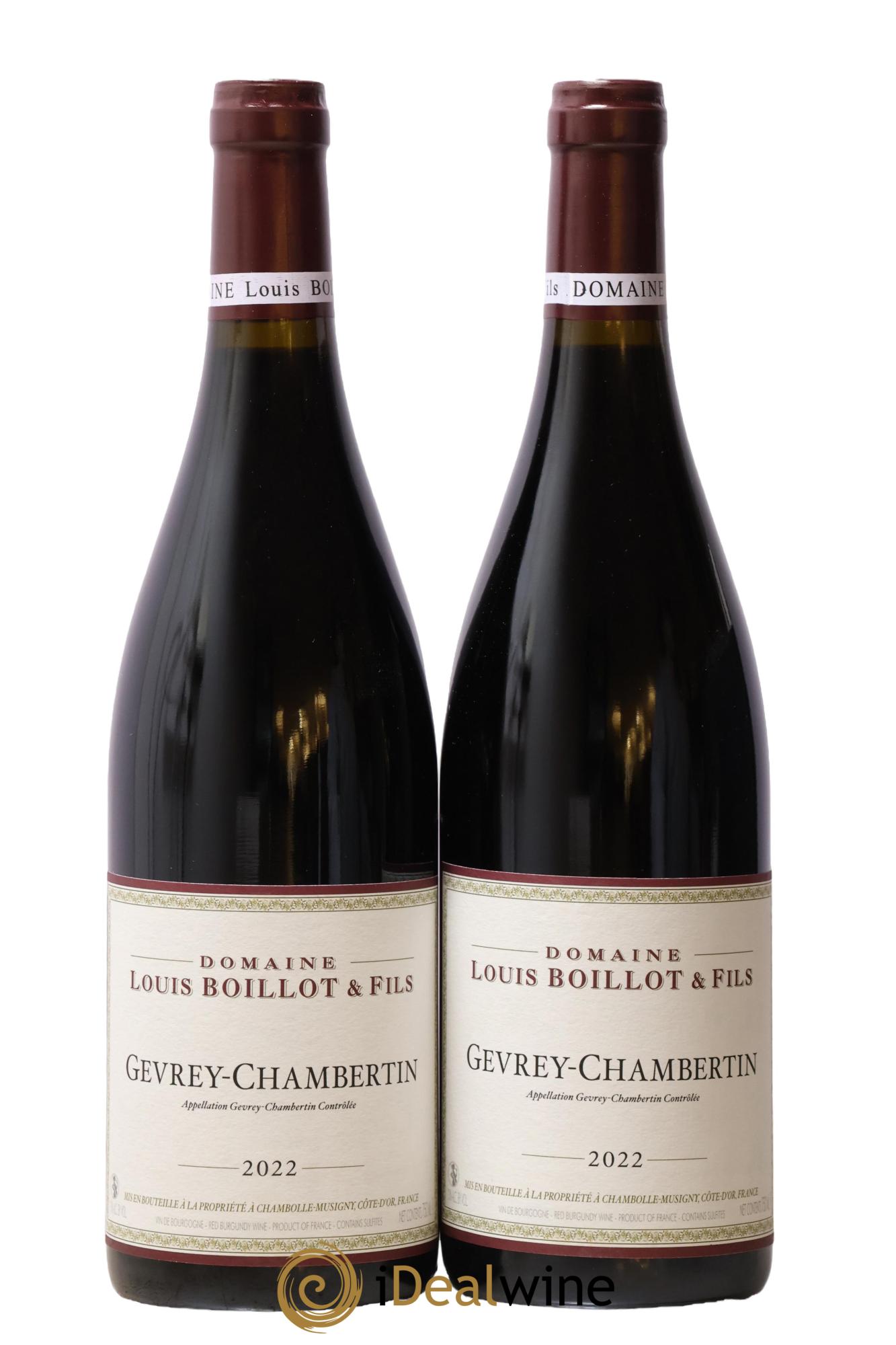 Gevrey-Chambertin Louis Boillot et Fils 2022 - Lot of 2 bottles - 0