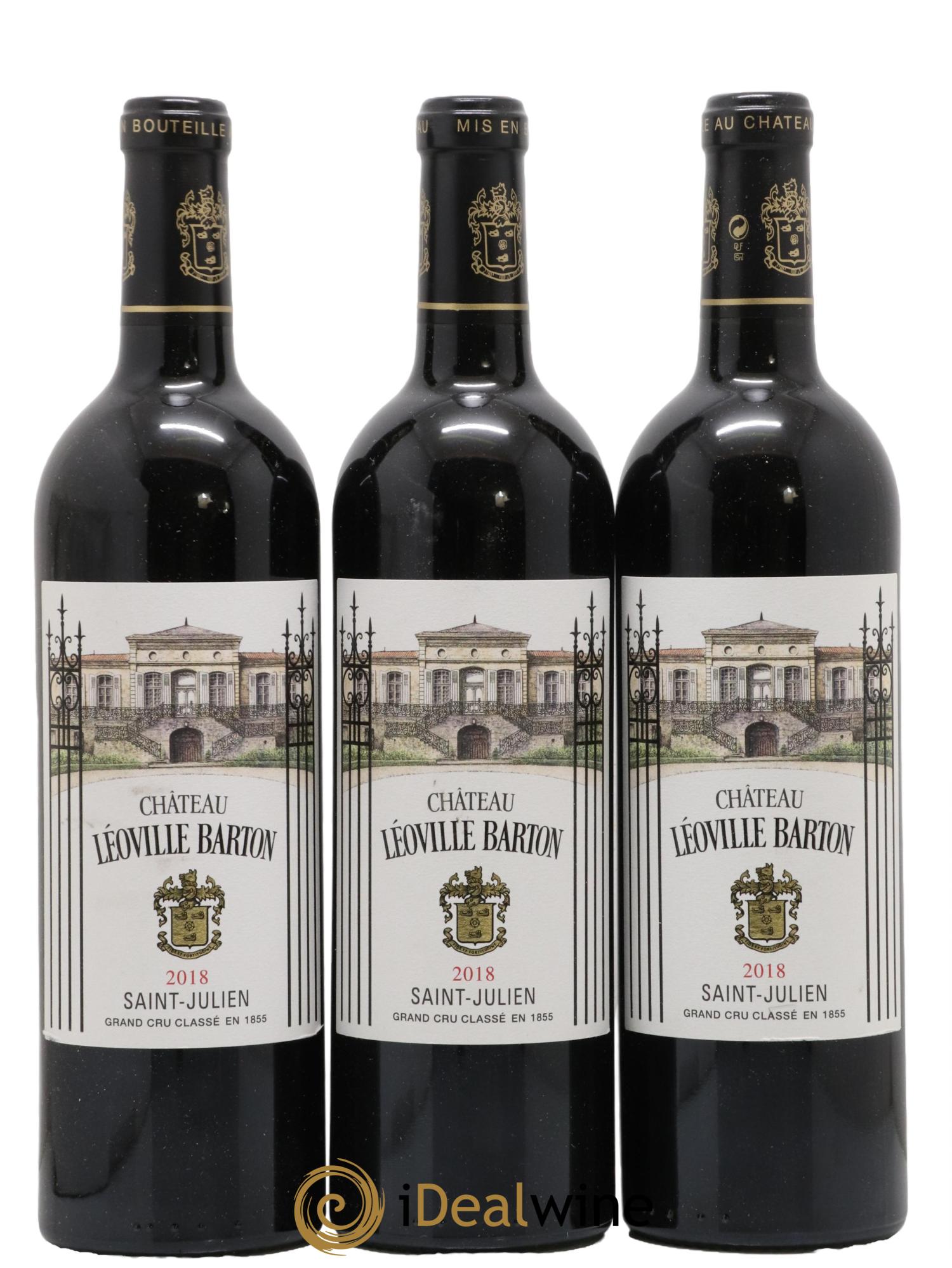 Château Léoville Barton 2ème Grand Cru Classé 2018 - Lot de 3 bouteilles - 0
