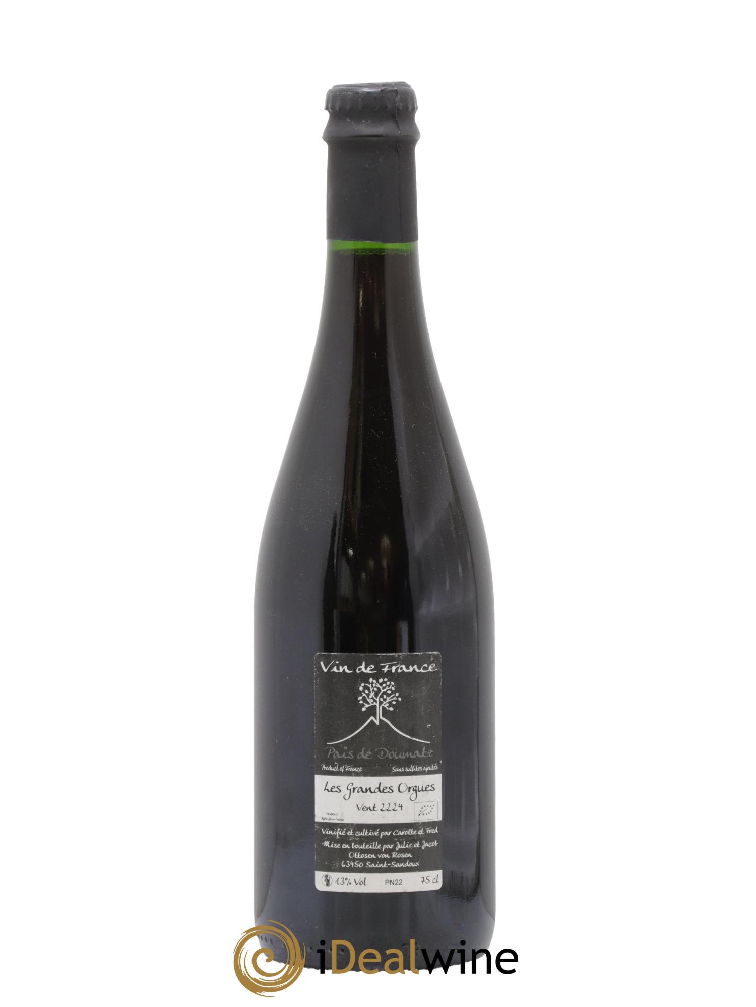 Vin de France Les Grandes Orgues Vignoble de l'Arbre Blanc 2022 - Lot de 1 bouteille - 1