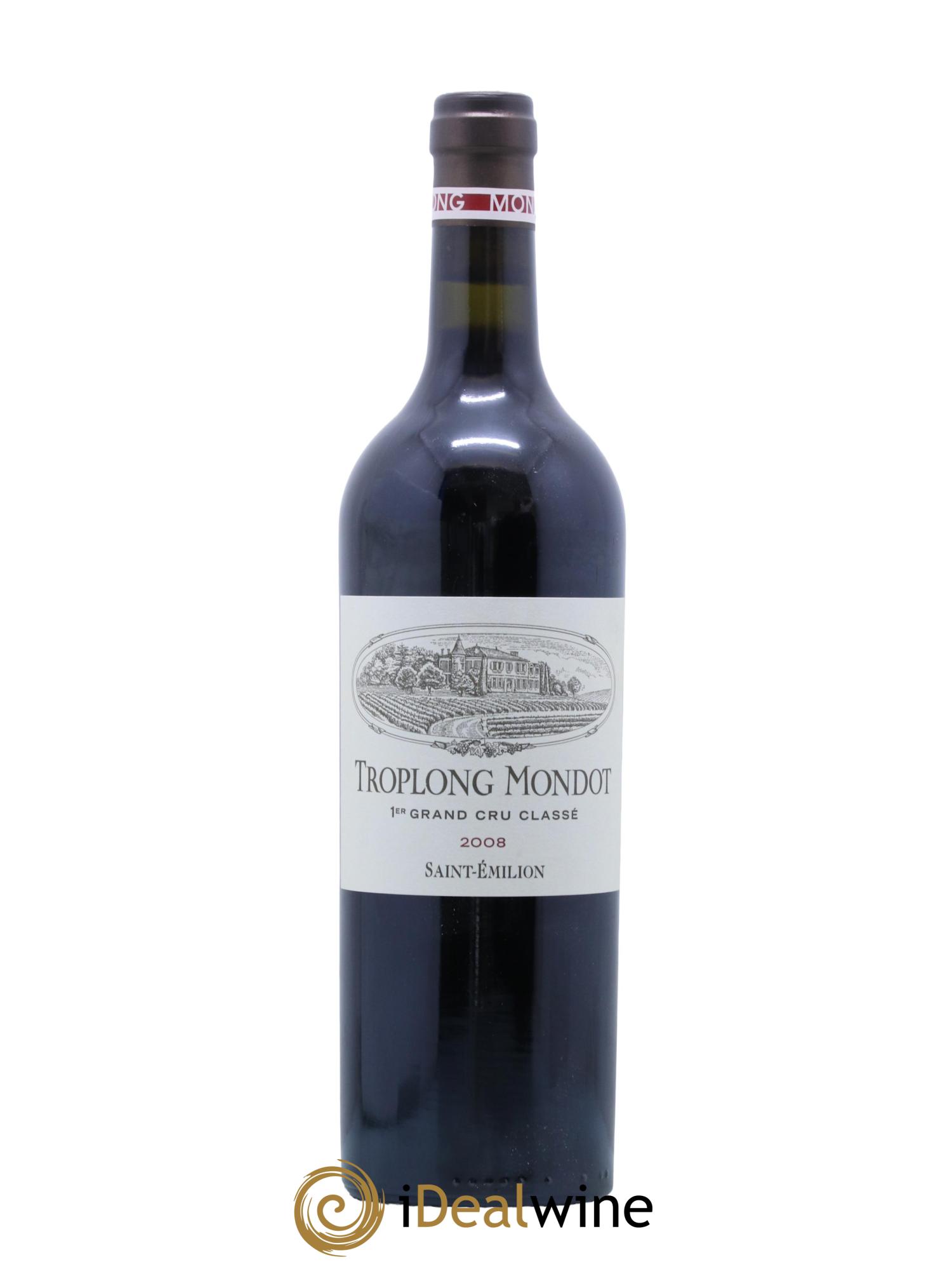 Château Troplong Mondot 1er Grand Cru Classé B 2008 - Lot de 1 bouteille - 0