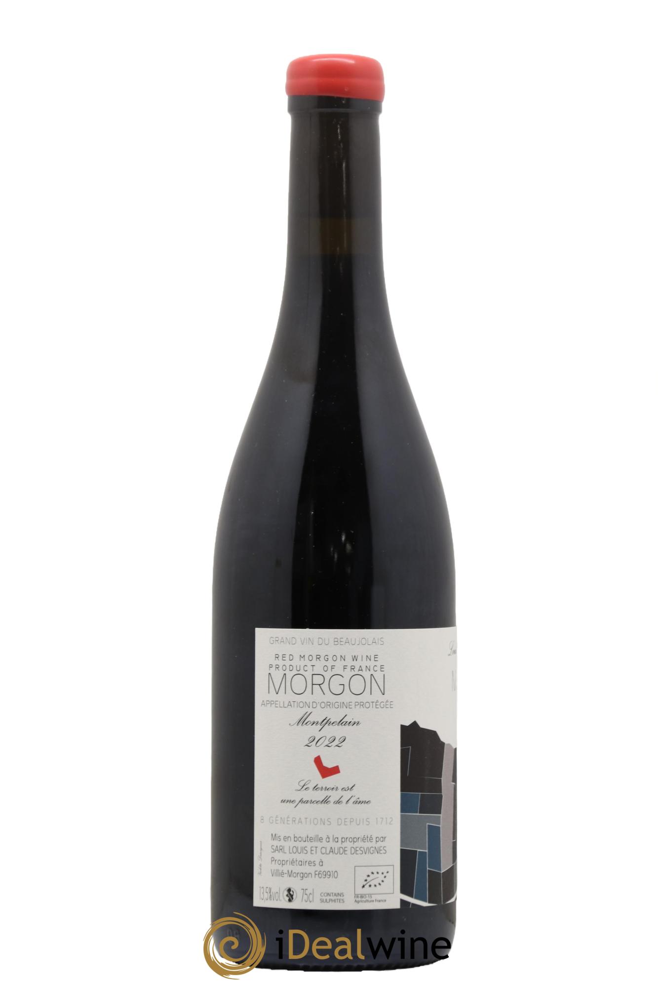Morgon Montpelain Louis-Claude Desvignes 2022 - Lot de 1 bouteille - 1