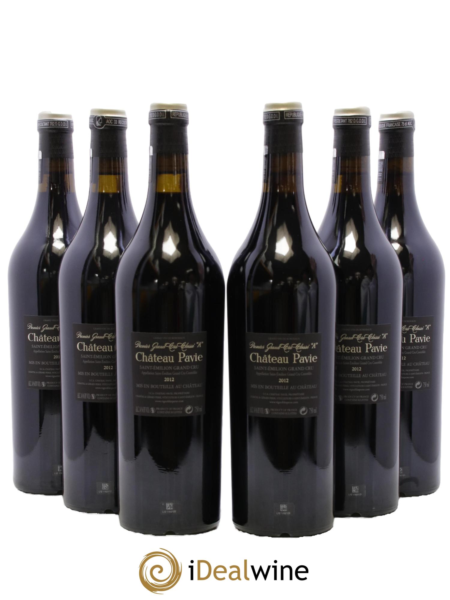 Château Pavie 1er Grand Cru Classé A 2012 - Lot de 6 bouteilles - 1