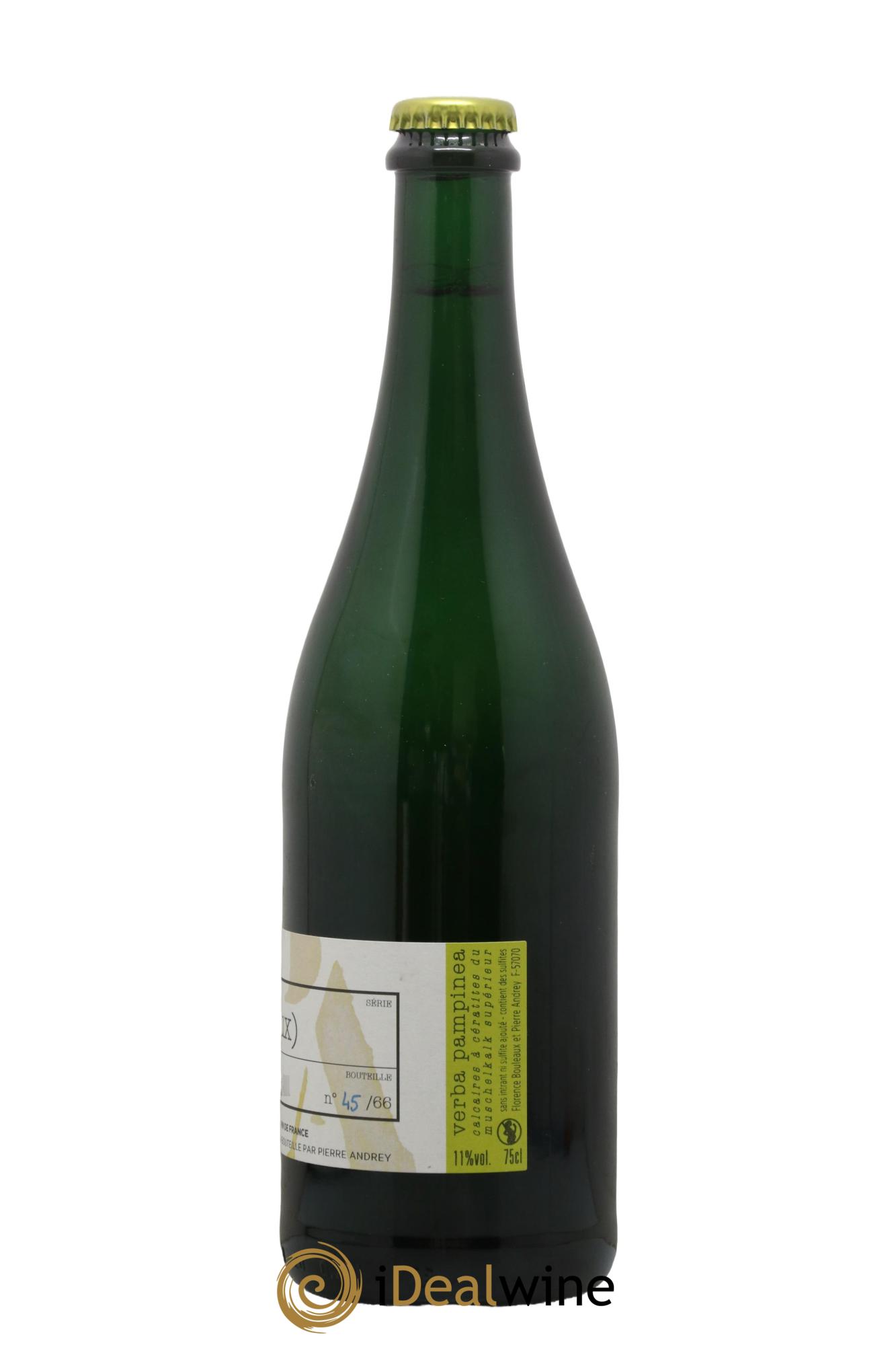 Vin de France Verba Pampinea Auxerrois Florence Bouleaux et Pierre Andrey 2018 - Lot de 1 bouteille - 1
