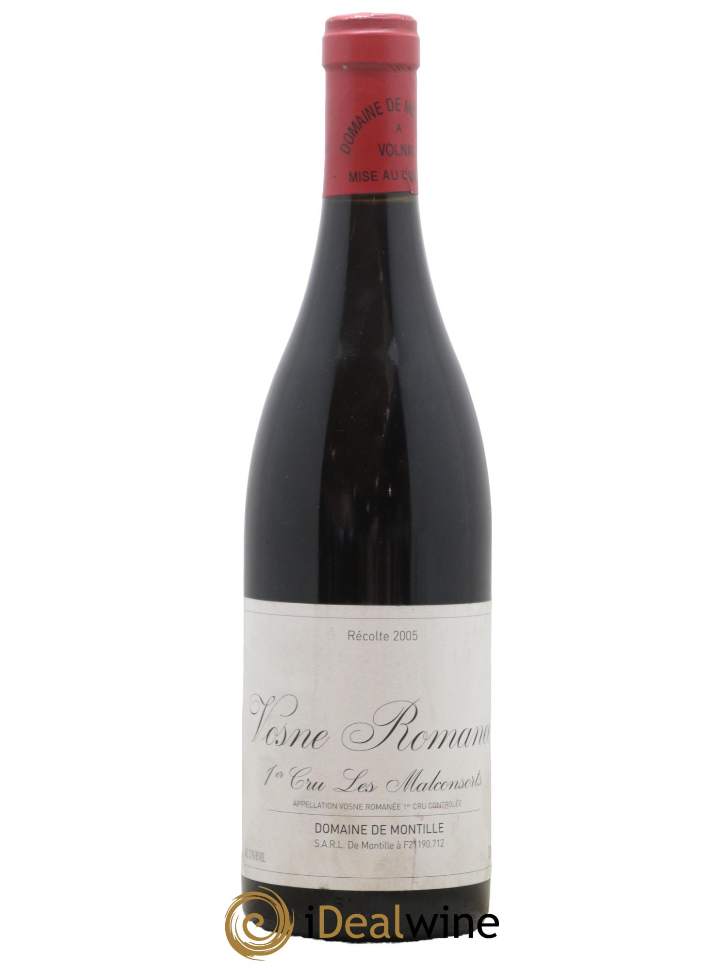 Vosne-Romanée 1er Cru Les Malconsorts De Montille (Domaine) 2005 - Lot de 1 bouteille - 0