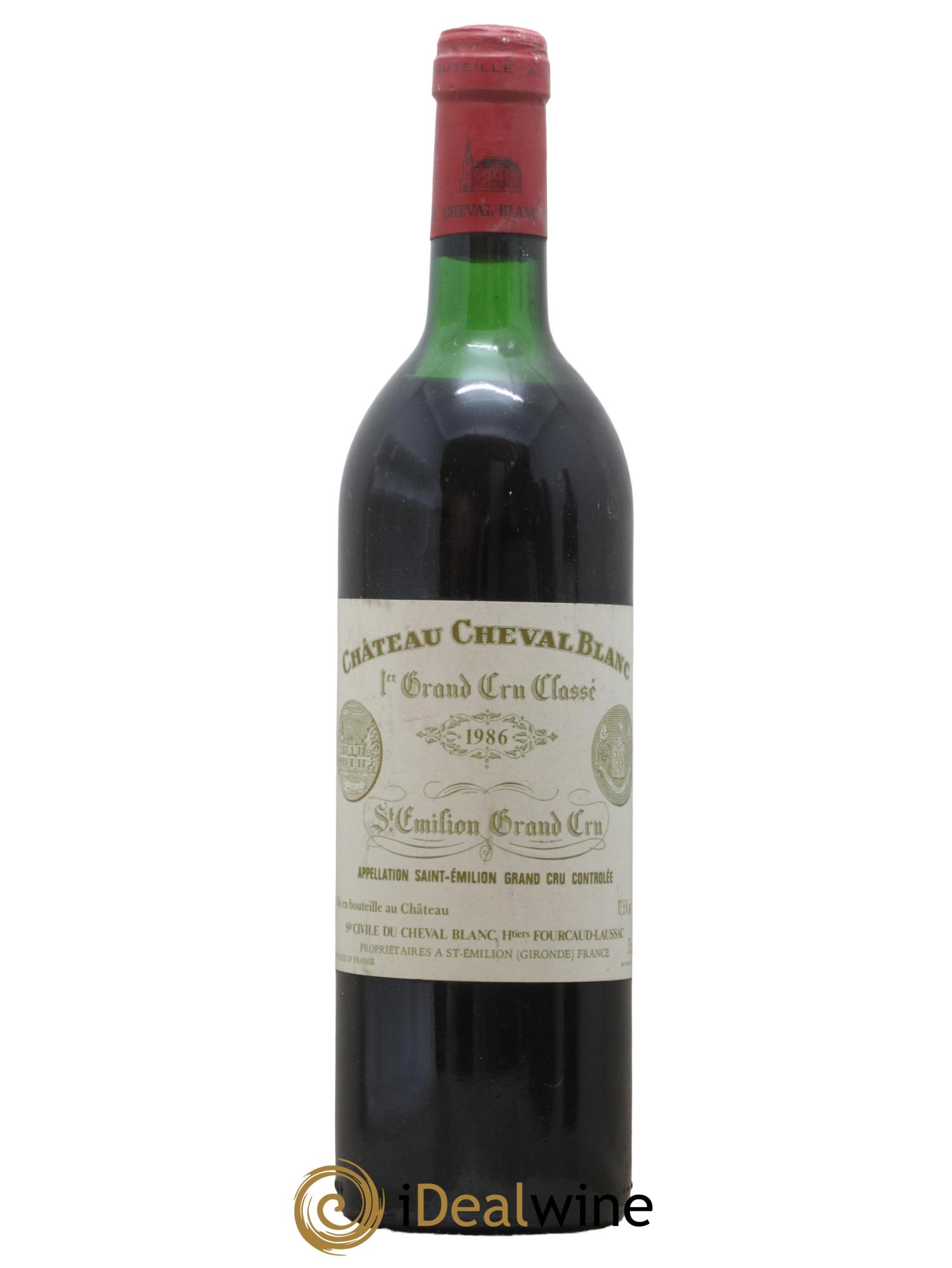 Château Cheval Blanc 1er Grand Cru Classé A 1986 - Lot de 1 bouteille - 0