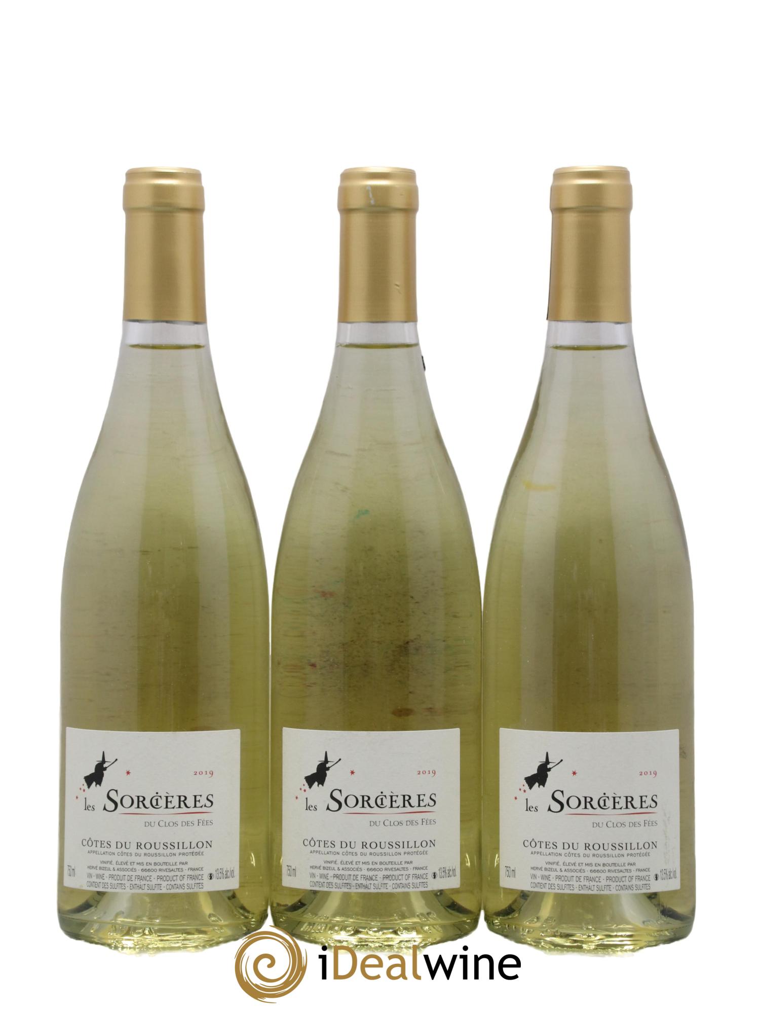 Côtes du Roussillon Clos des Fées Les Sorcières Hervé Bizeul 2019 - Lot de 3 bouteilles - 0