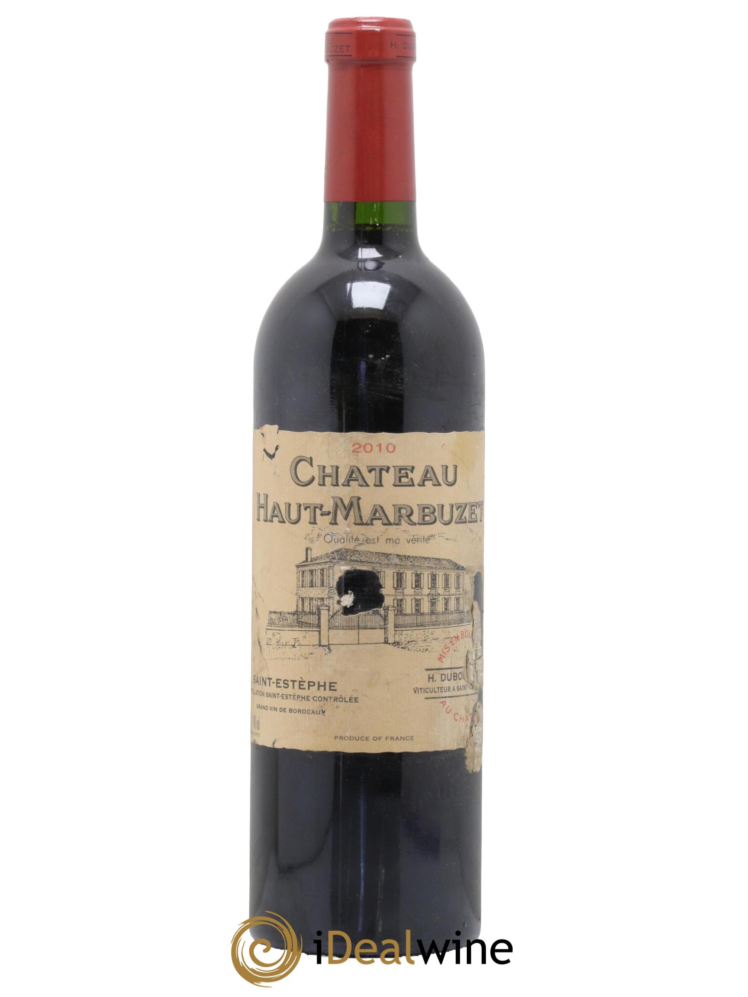 Château Haut Marbuzet 2010 - Lot de 1 bouteille - 0