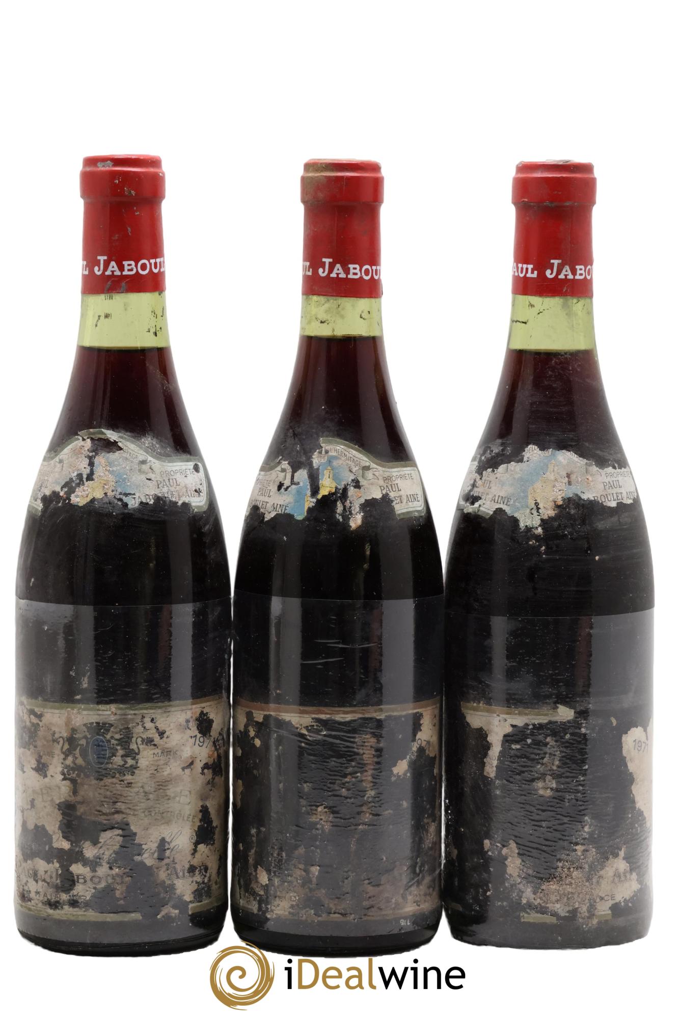 Hermitage La Chapelle Paul Jaboulet Ainé 1971 - Lot de 3 bouteilles - 0