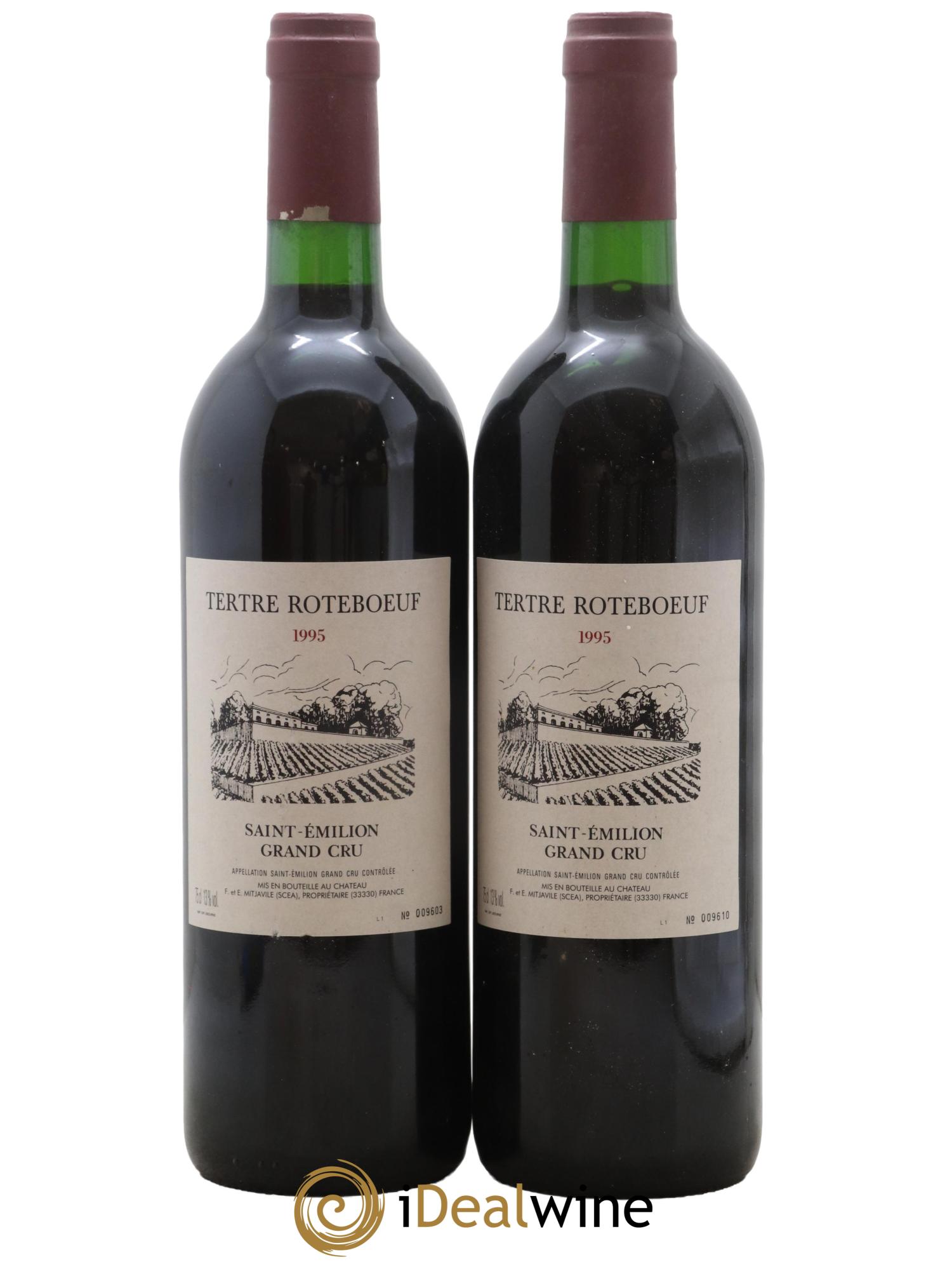Château Tertre Roteboeuf 1995 - Posten von 2 Flaschen - 0