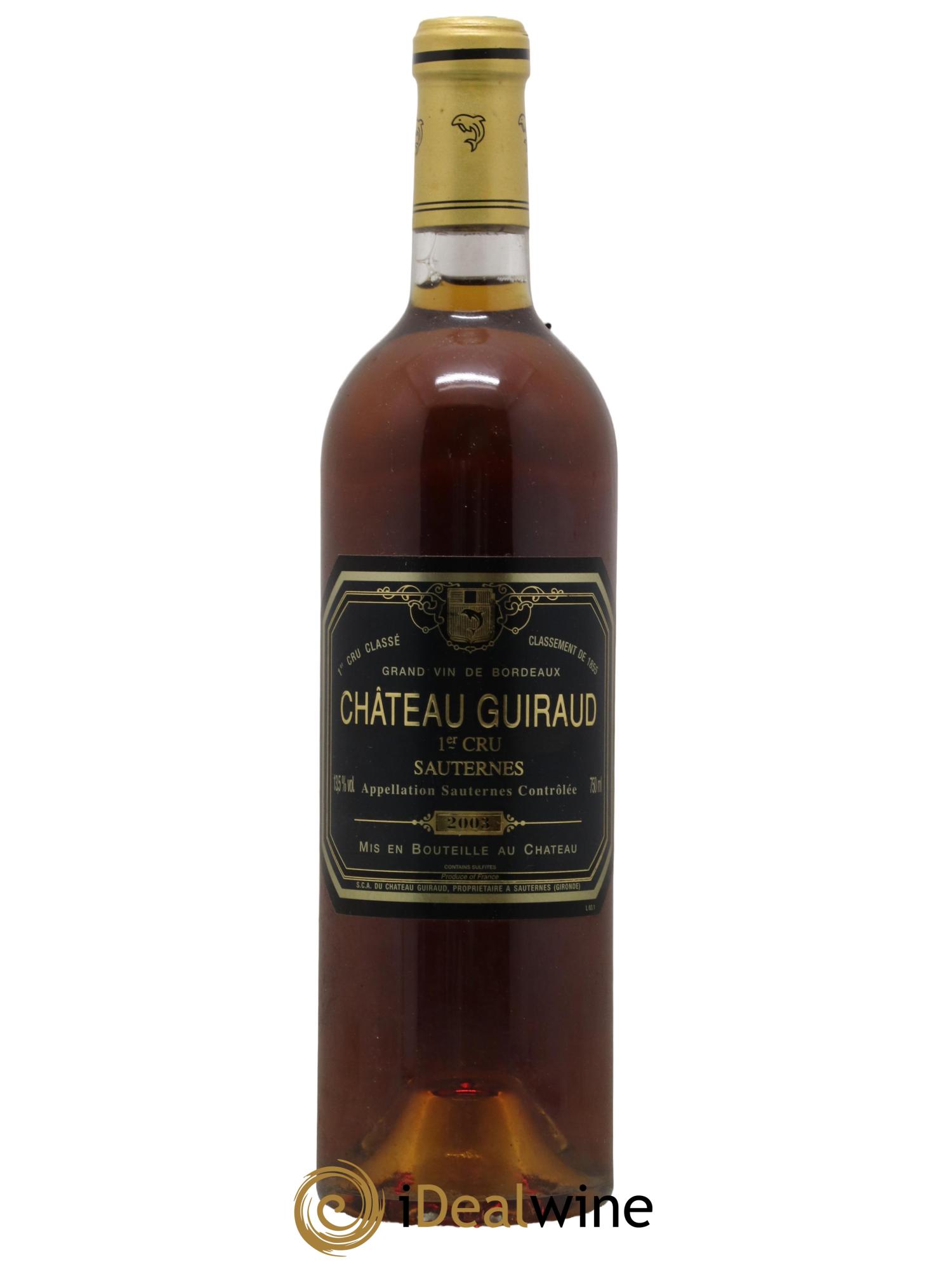 Château Guiraud 1er Grand Cru Classé 2003 - Lotto di 1 bottiglia - 0
