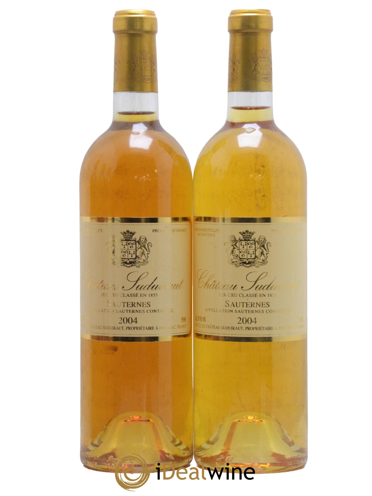 Château Suduiraut 1er Grand Cru Classé 2004 - Lotto di 2 bottiglie - 0