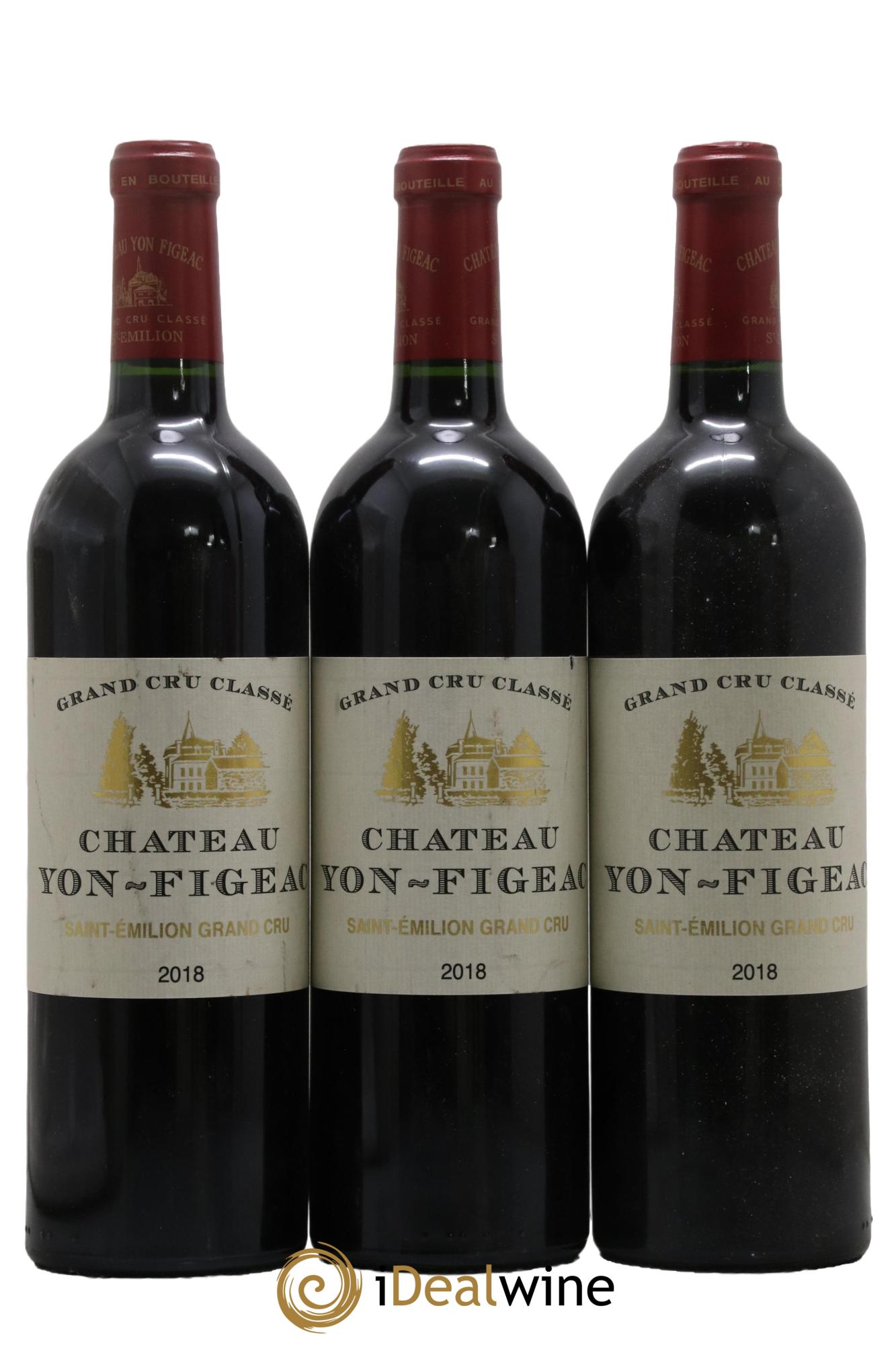 Château Yon Figeac Grand Cru Classé 2018 - Lot de 3 bouteilles - 0