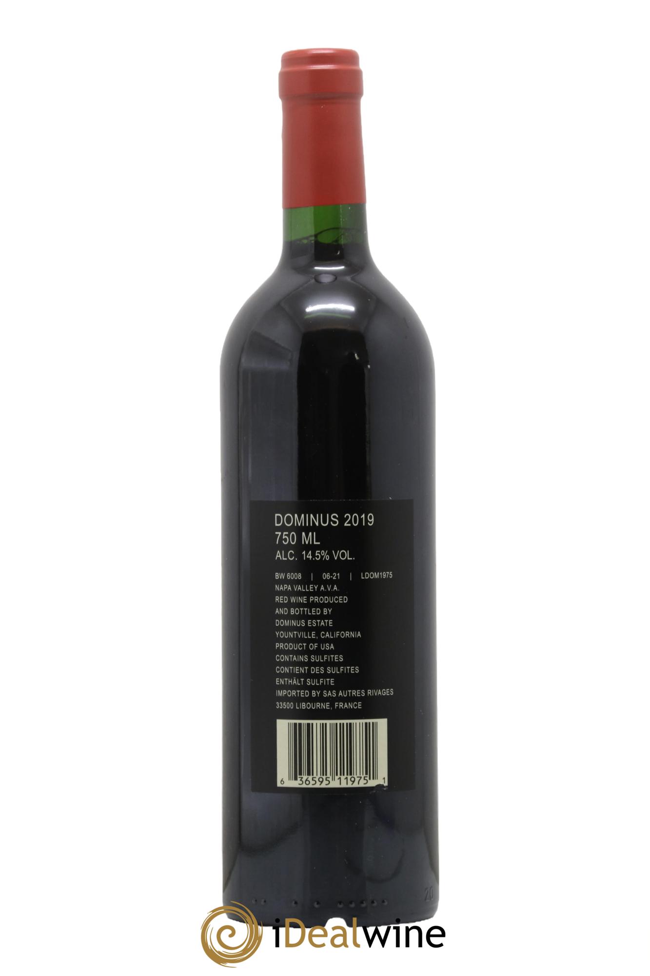 Napa Valley Dominus Christian Moueix 2019 - Lot de 1 bouteille - 1